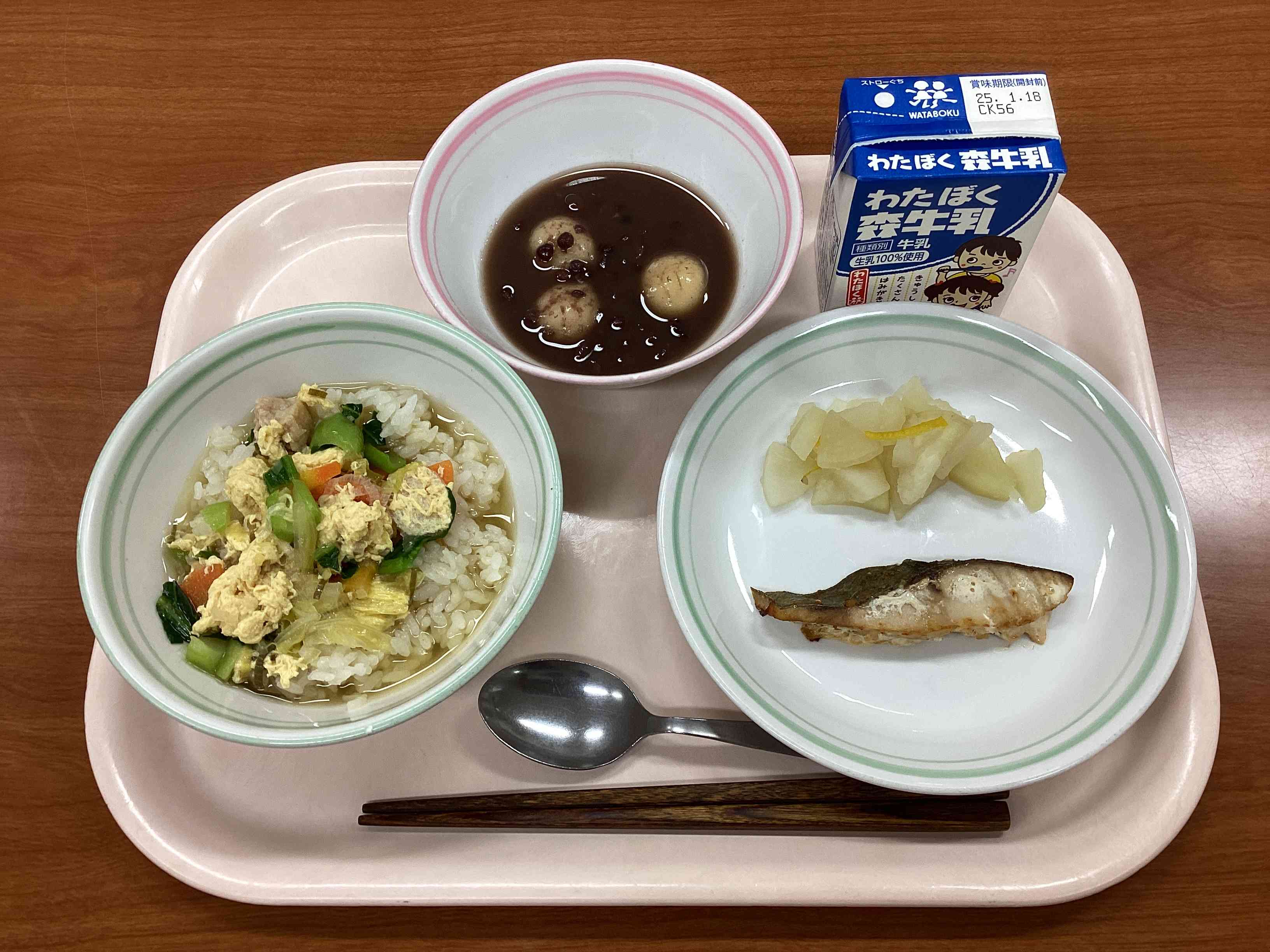 1月10日金曜日給食の写真