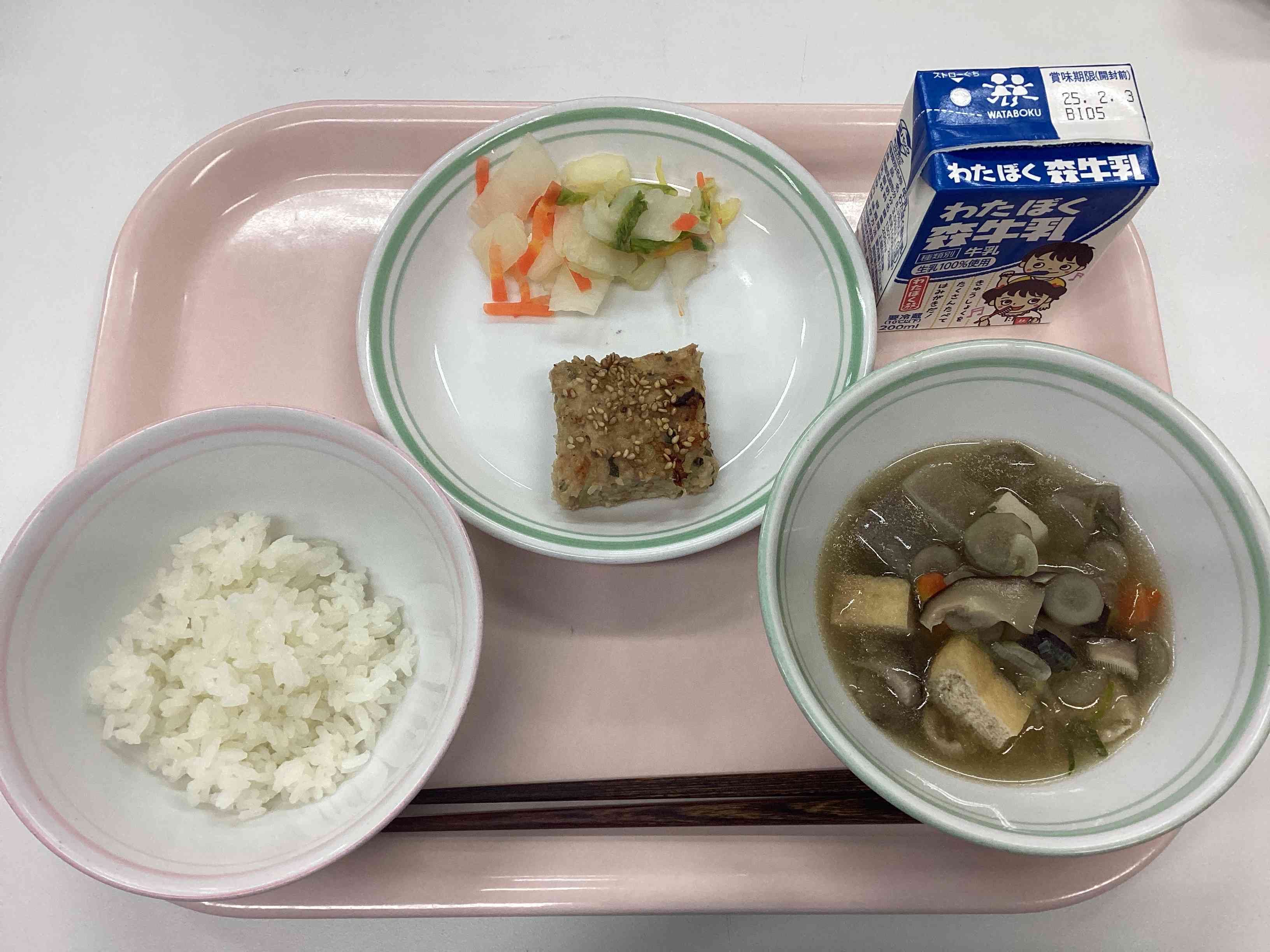 1月28日火曜日給食の写真