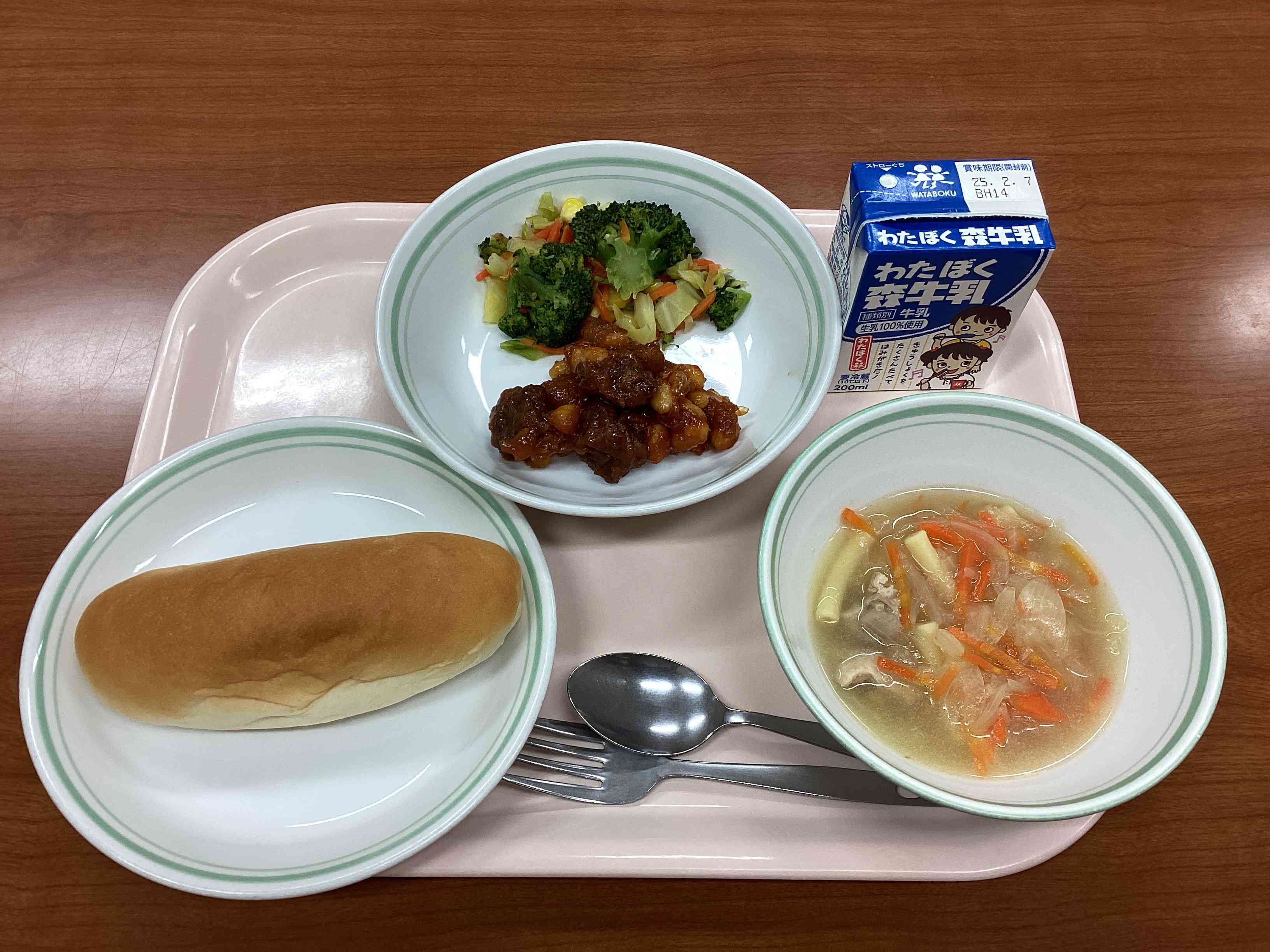 1月30日木曜日給食の写真