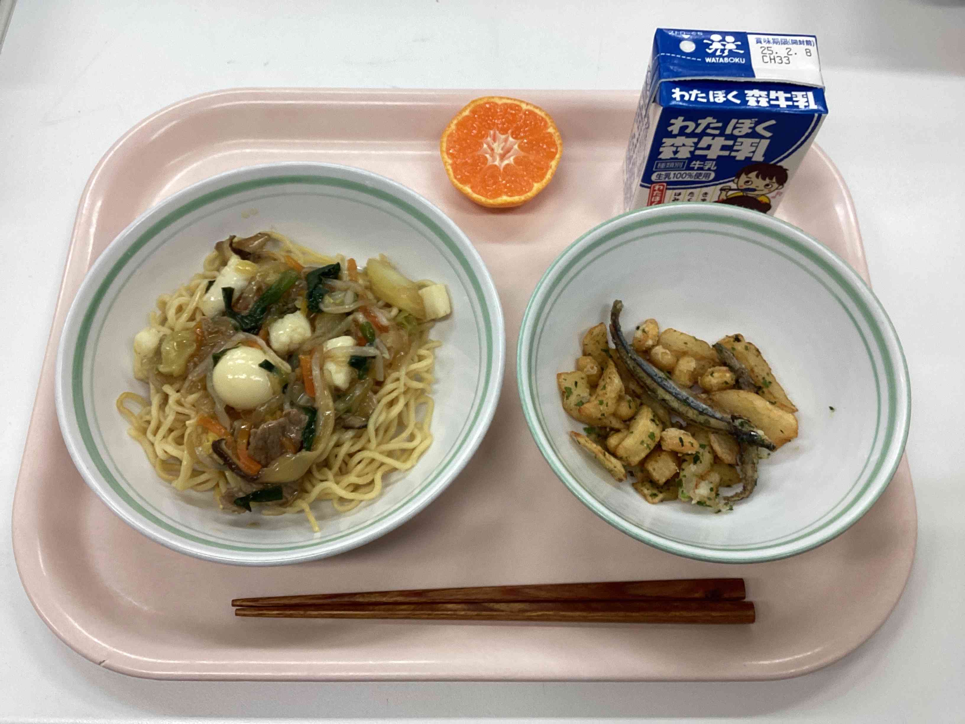 1月31日金曜日給食の写真