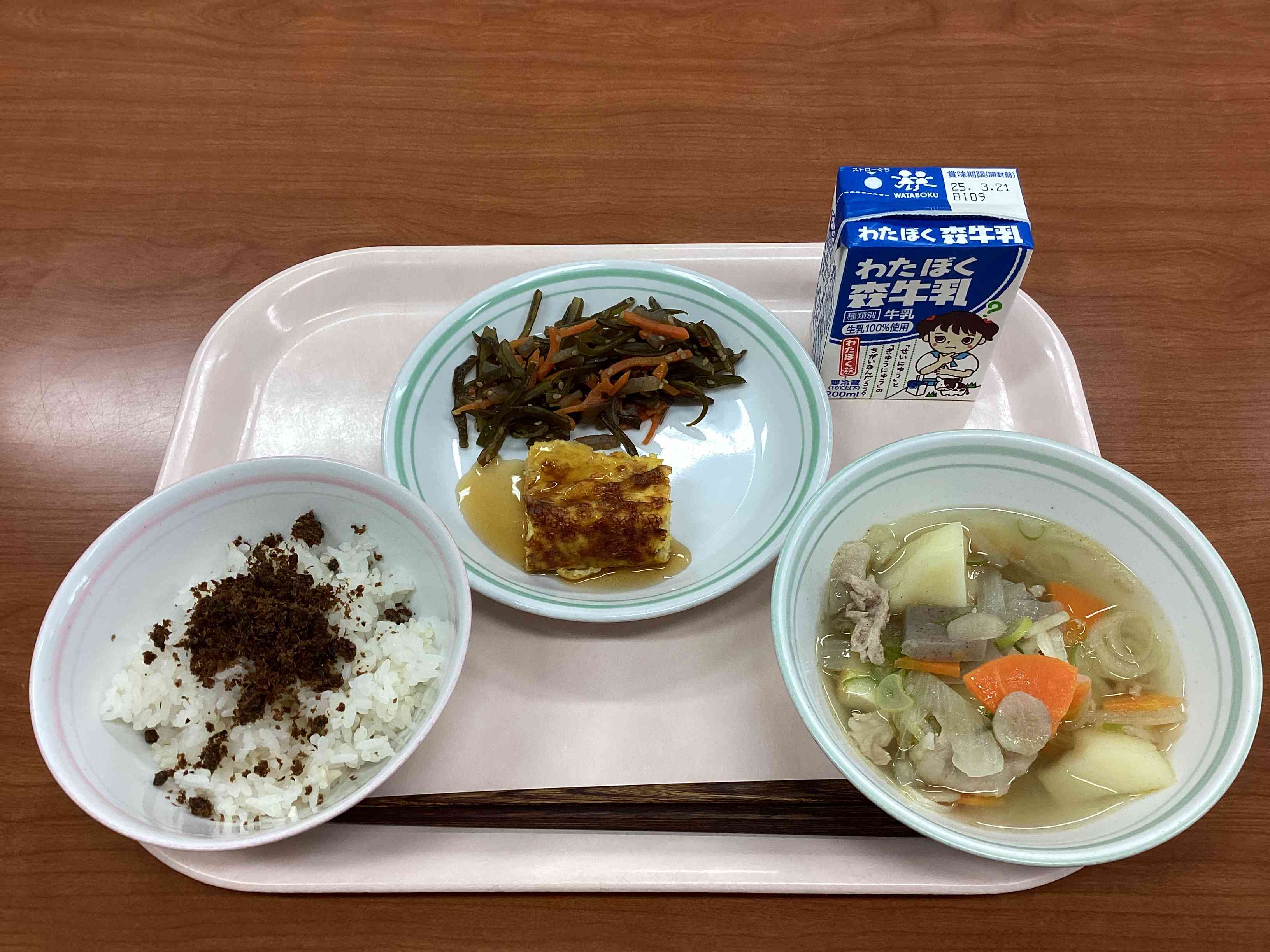 3月13日木曜日給食の写真