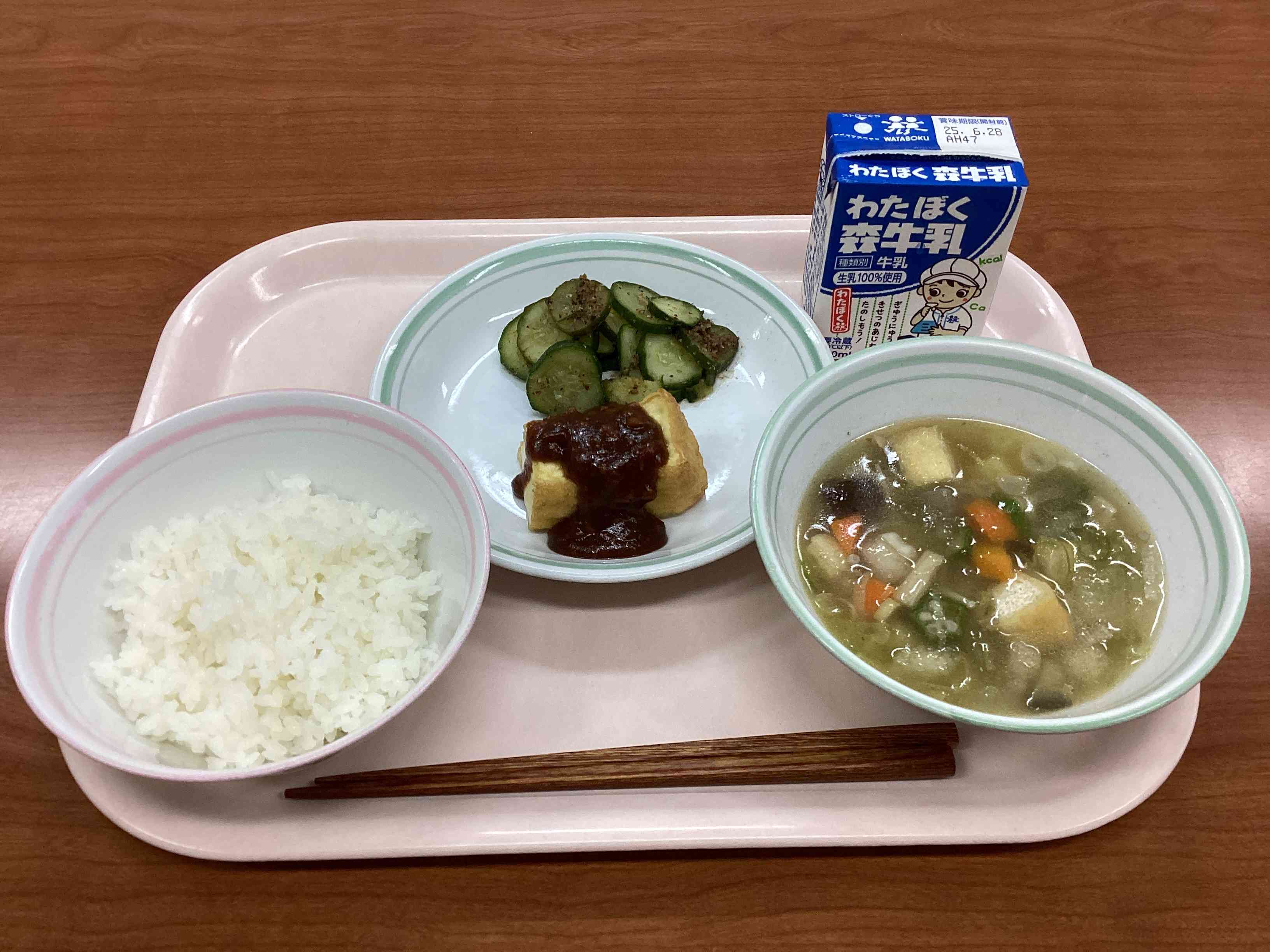 6月20日金曜日今日の給食