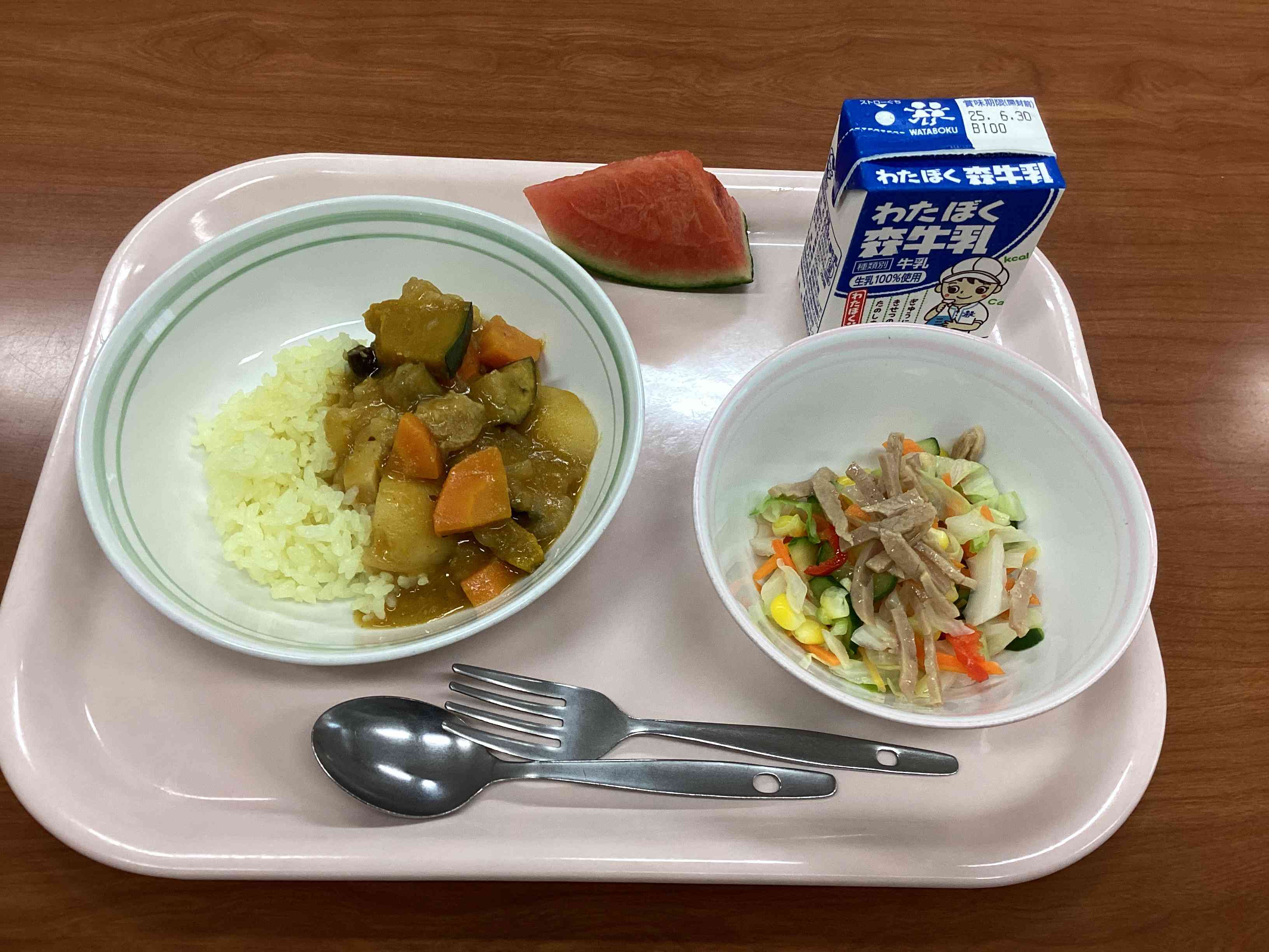 6月24日火曜日今日の給食