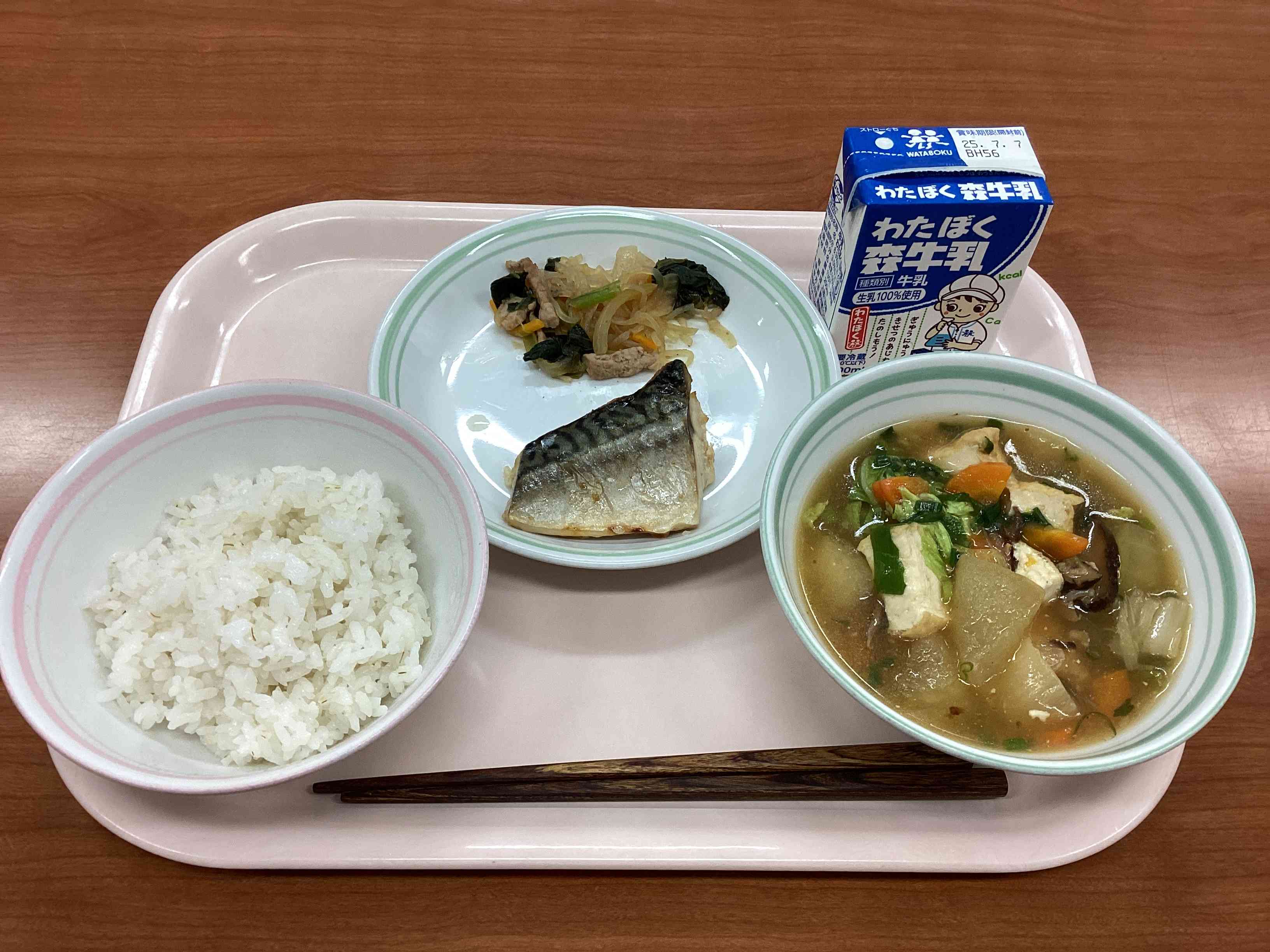 7月１日火曜日今日の給食