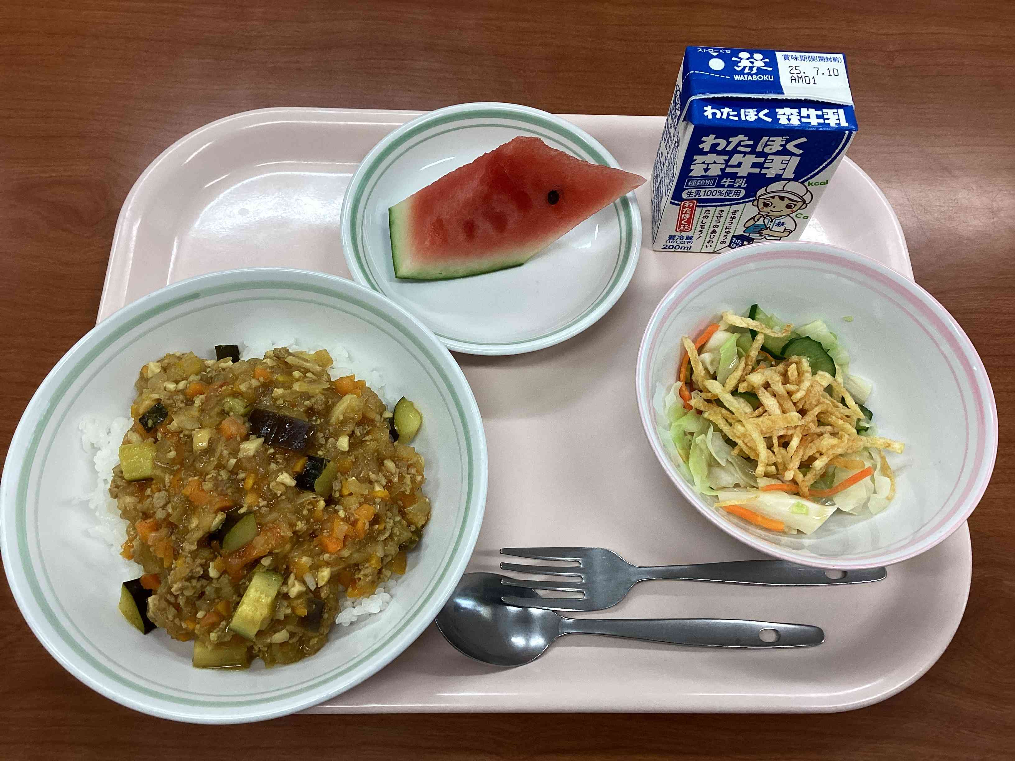 7月2日水曜日給食の写真