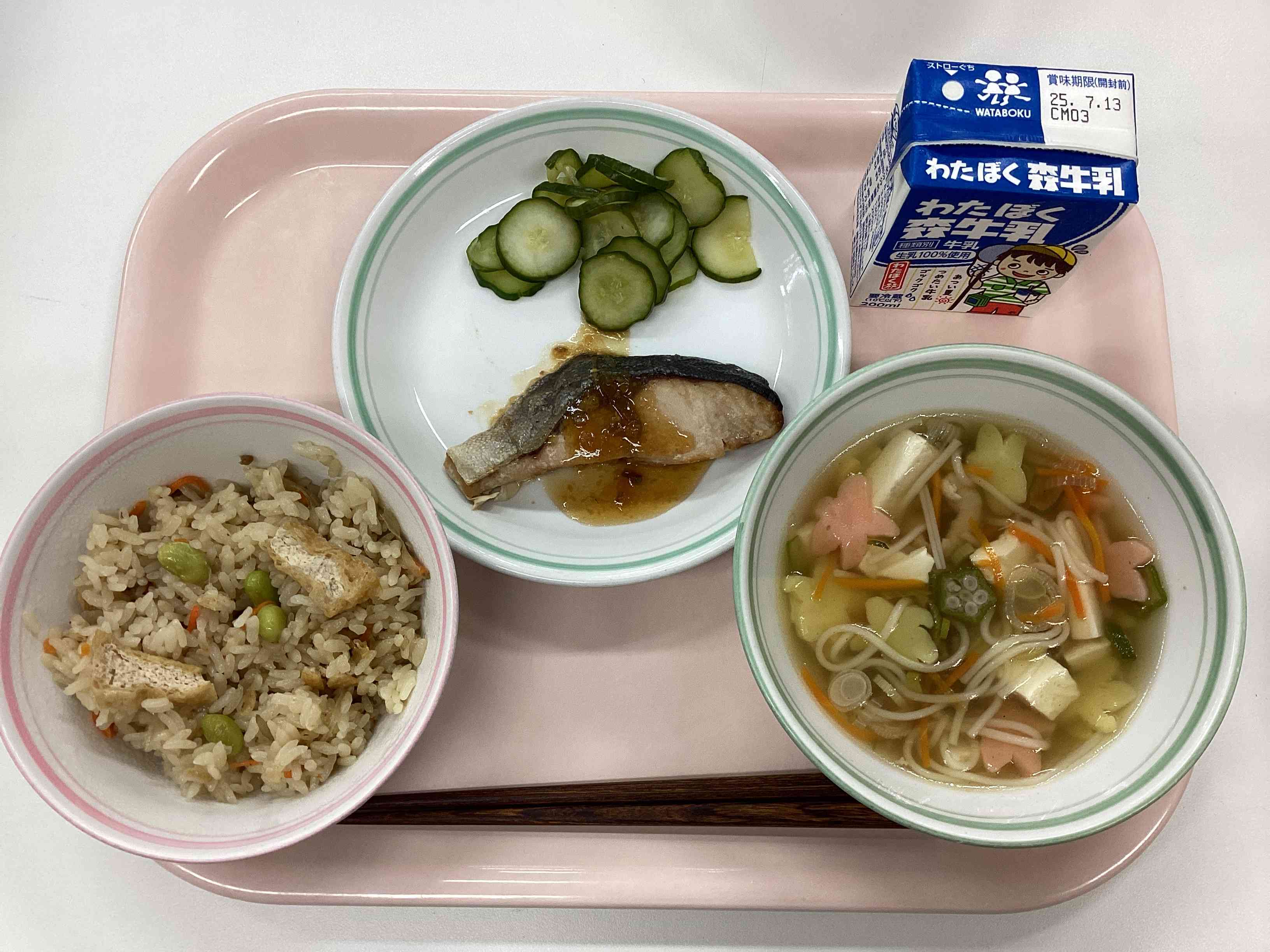 ７月７日月曜日給食の写真
