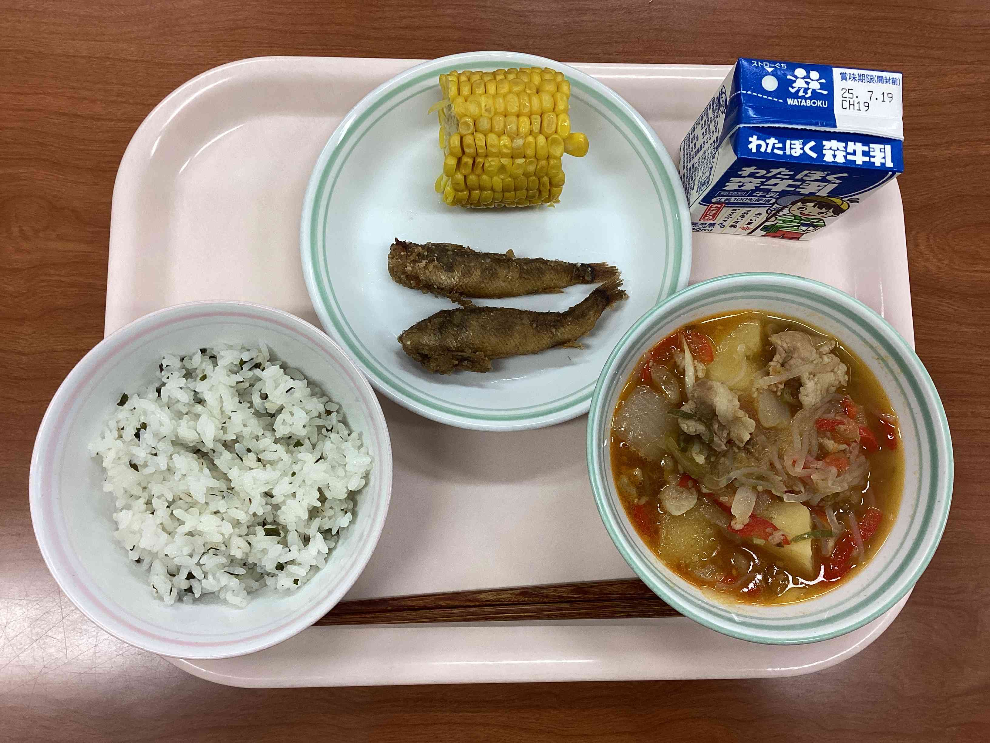 7月11日金曜日給食の写真