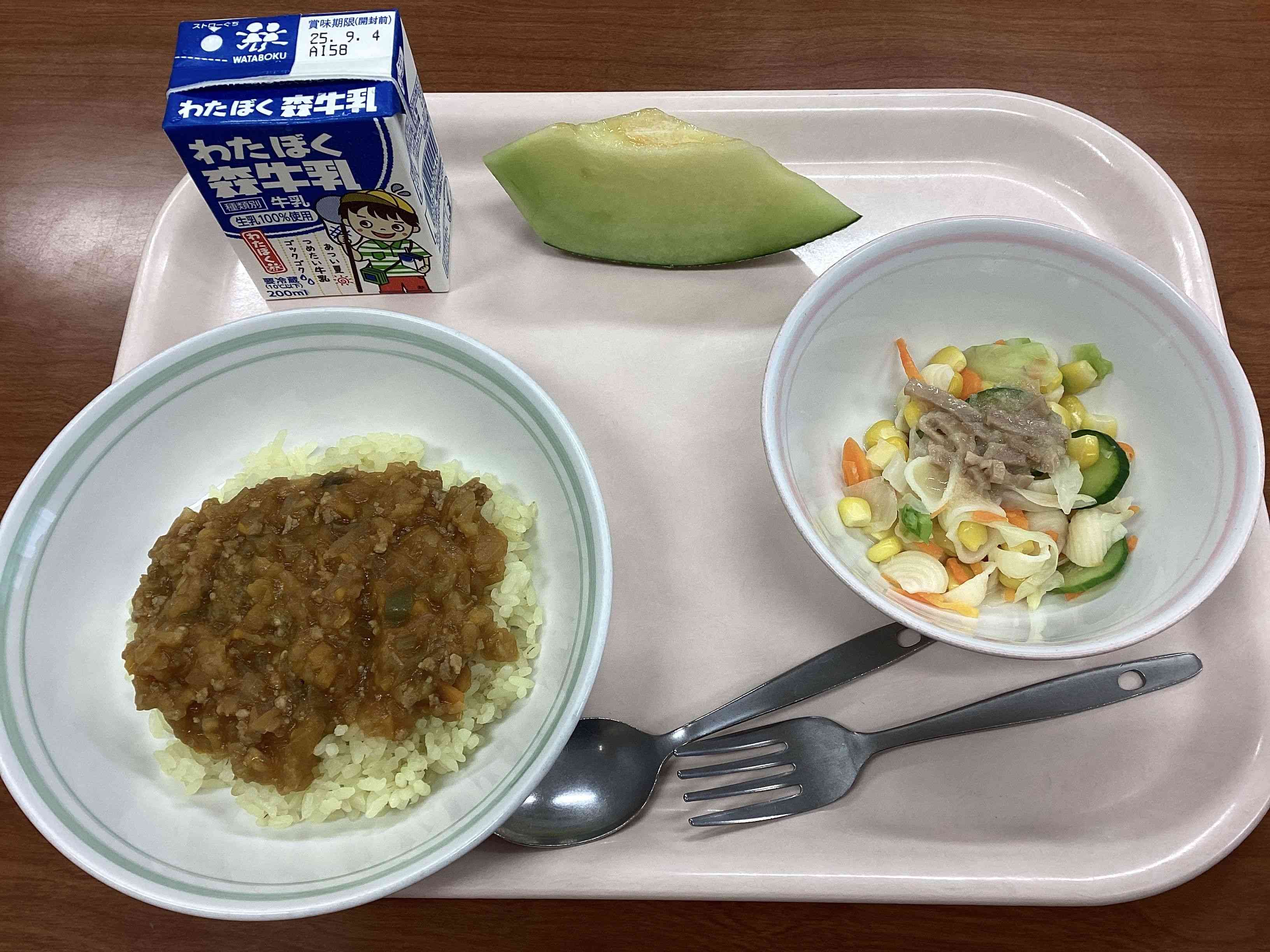 8月26日火曜日給食の写真