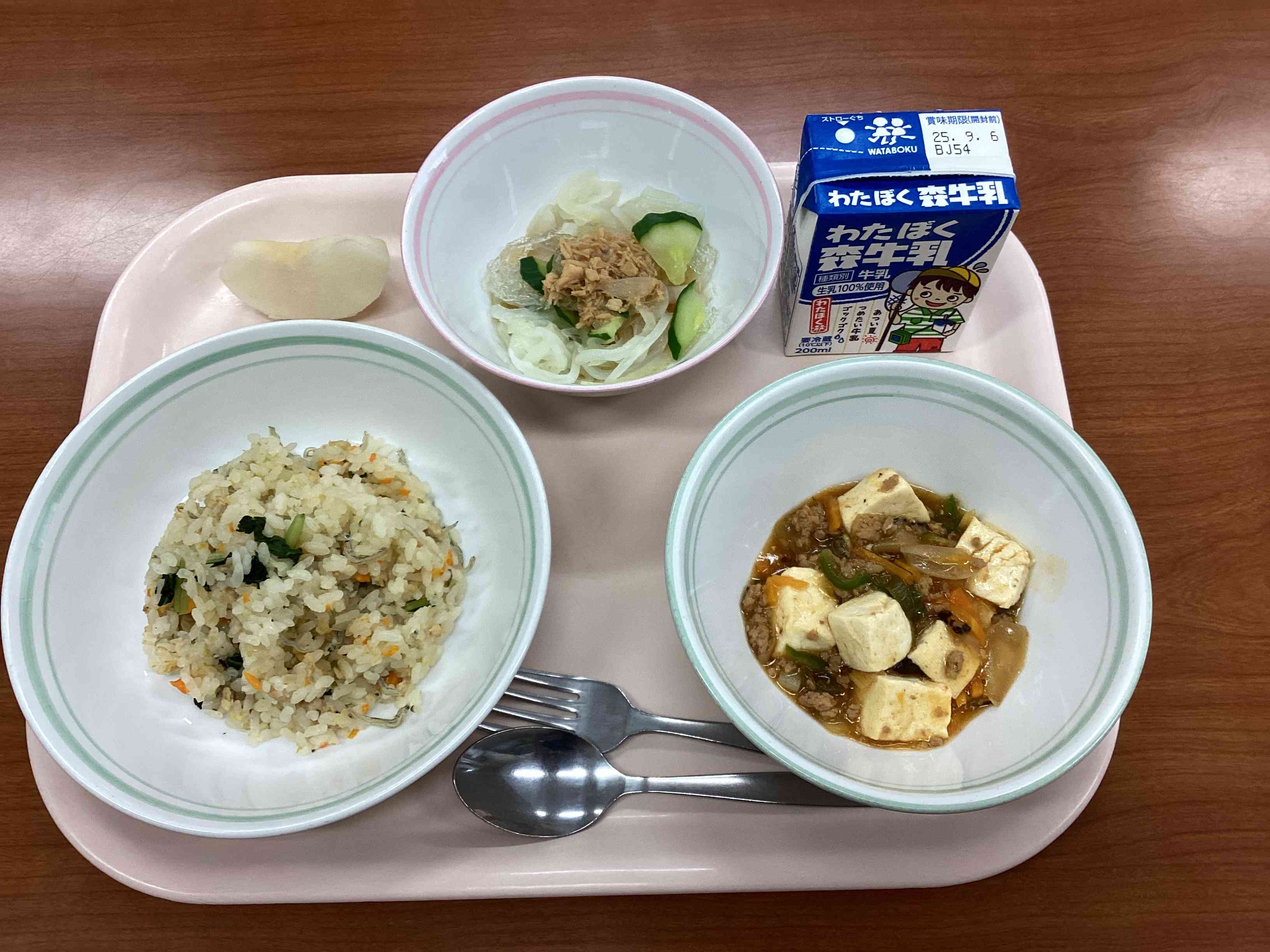 8月29日金曜日給食の写真