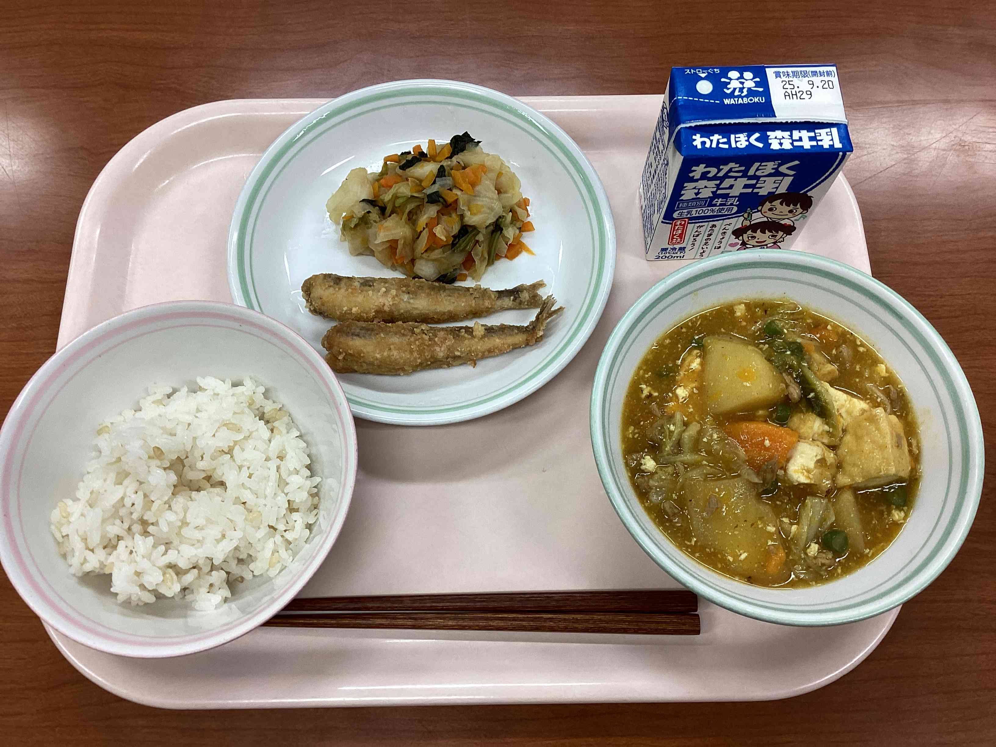 9月12日金曜日給食の写真