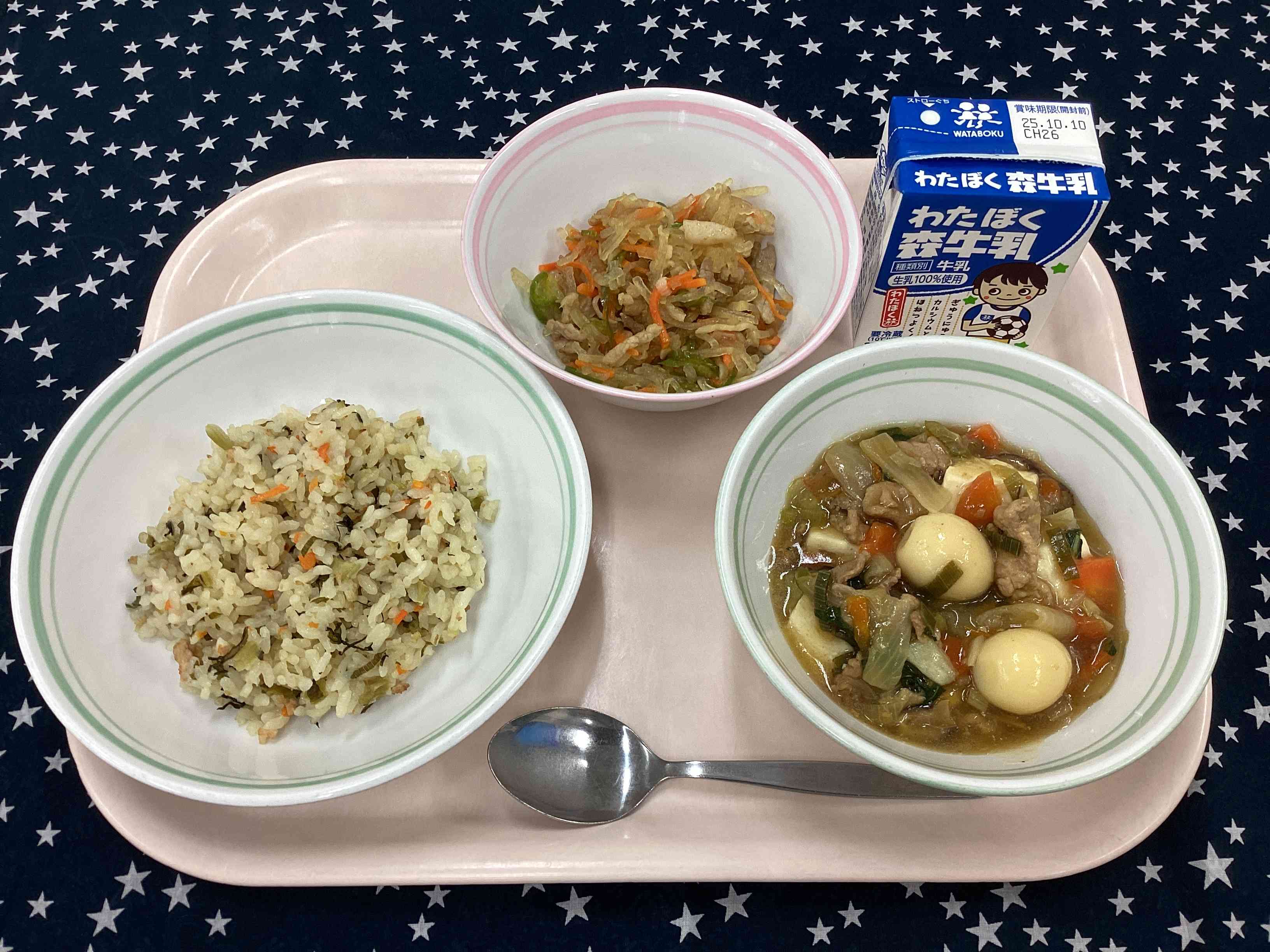 10月２日木曜日給食の写真