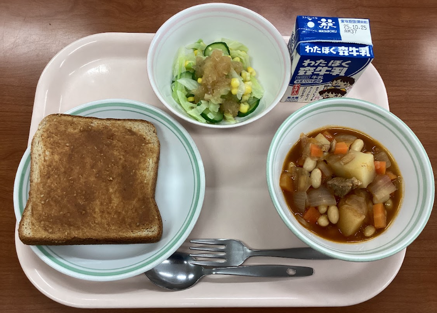 10月17日金曜日給食の写真