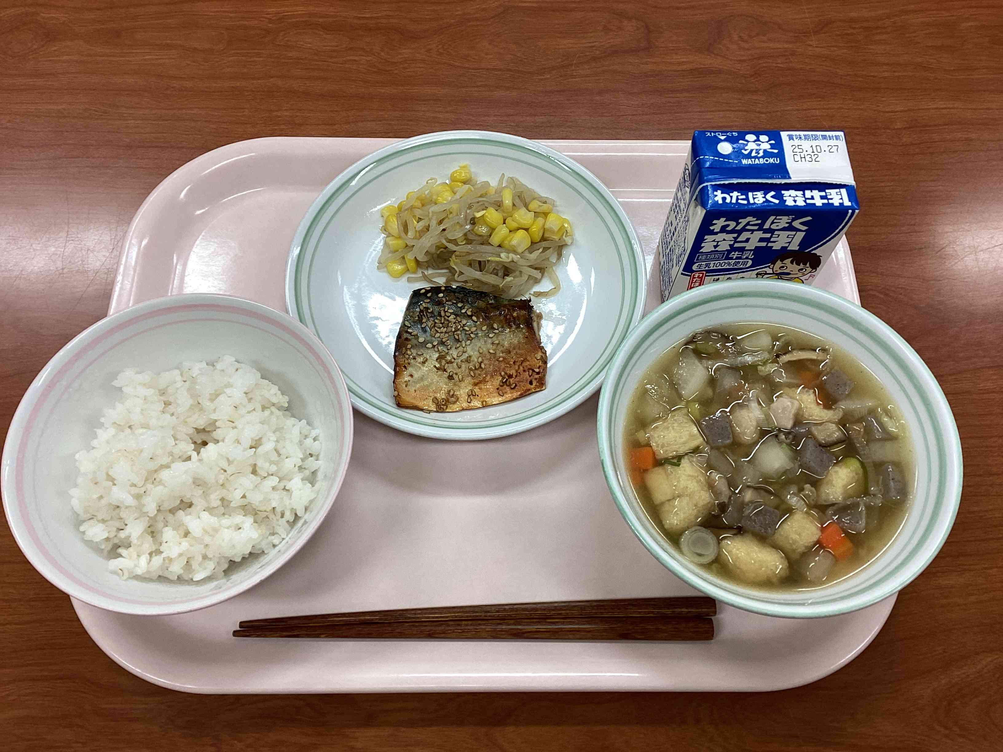 10月21日火曜日給食の写真