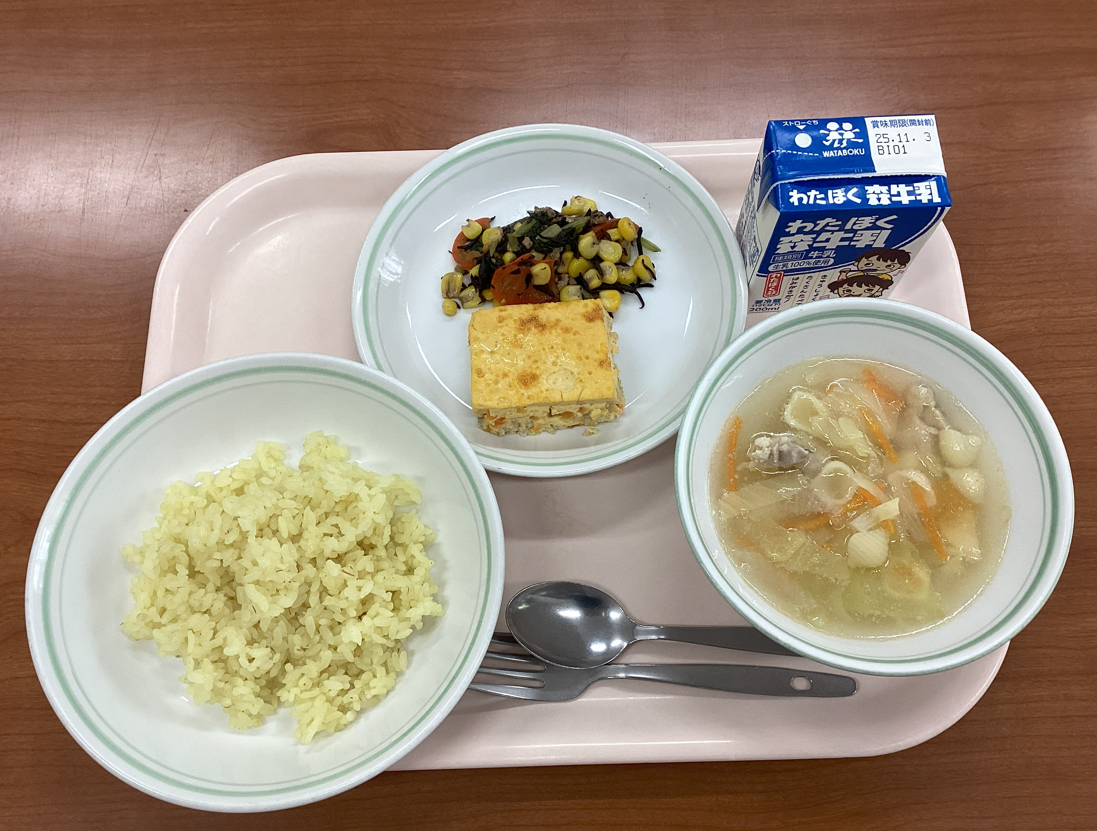 10月28日火曜日給食の写真