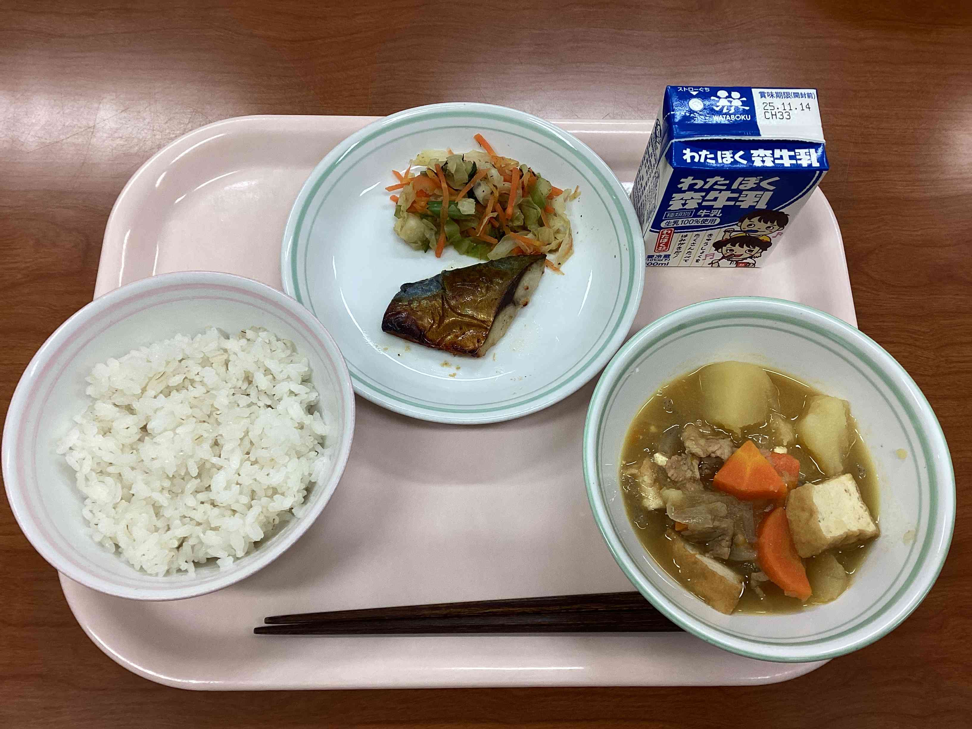 11月6日木曜日給食の写真