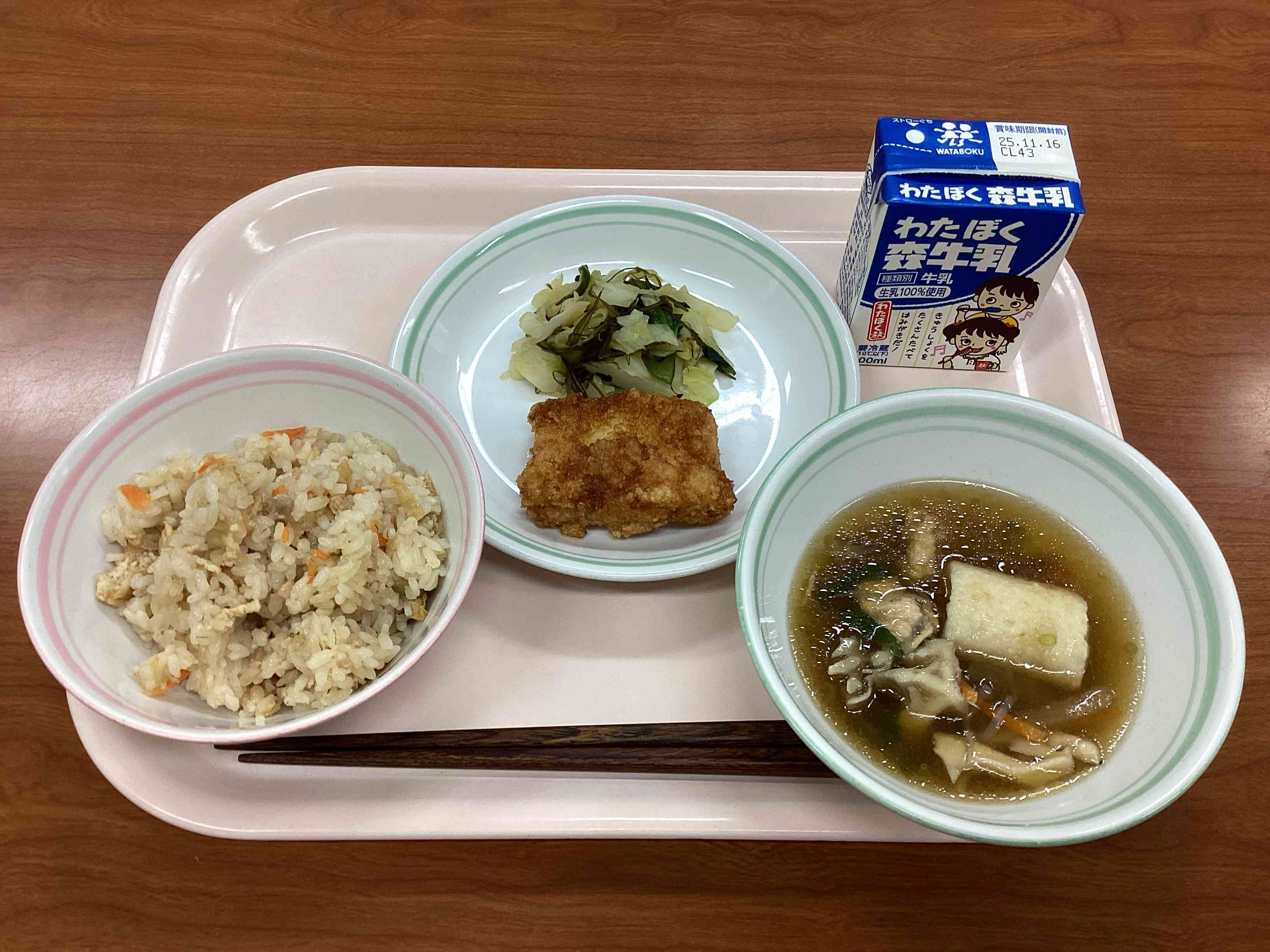 11月11日火曜日給食の写真