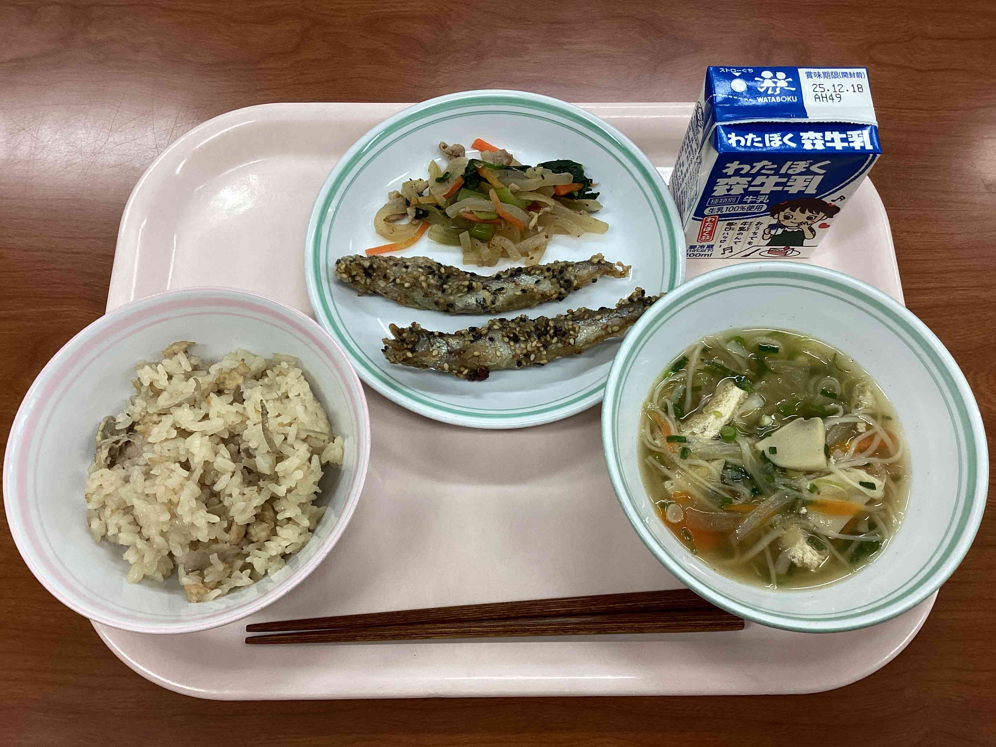 12月10日水曜日給食の写真