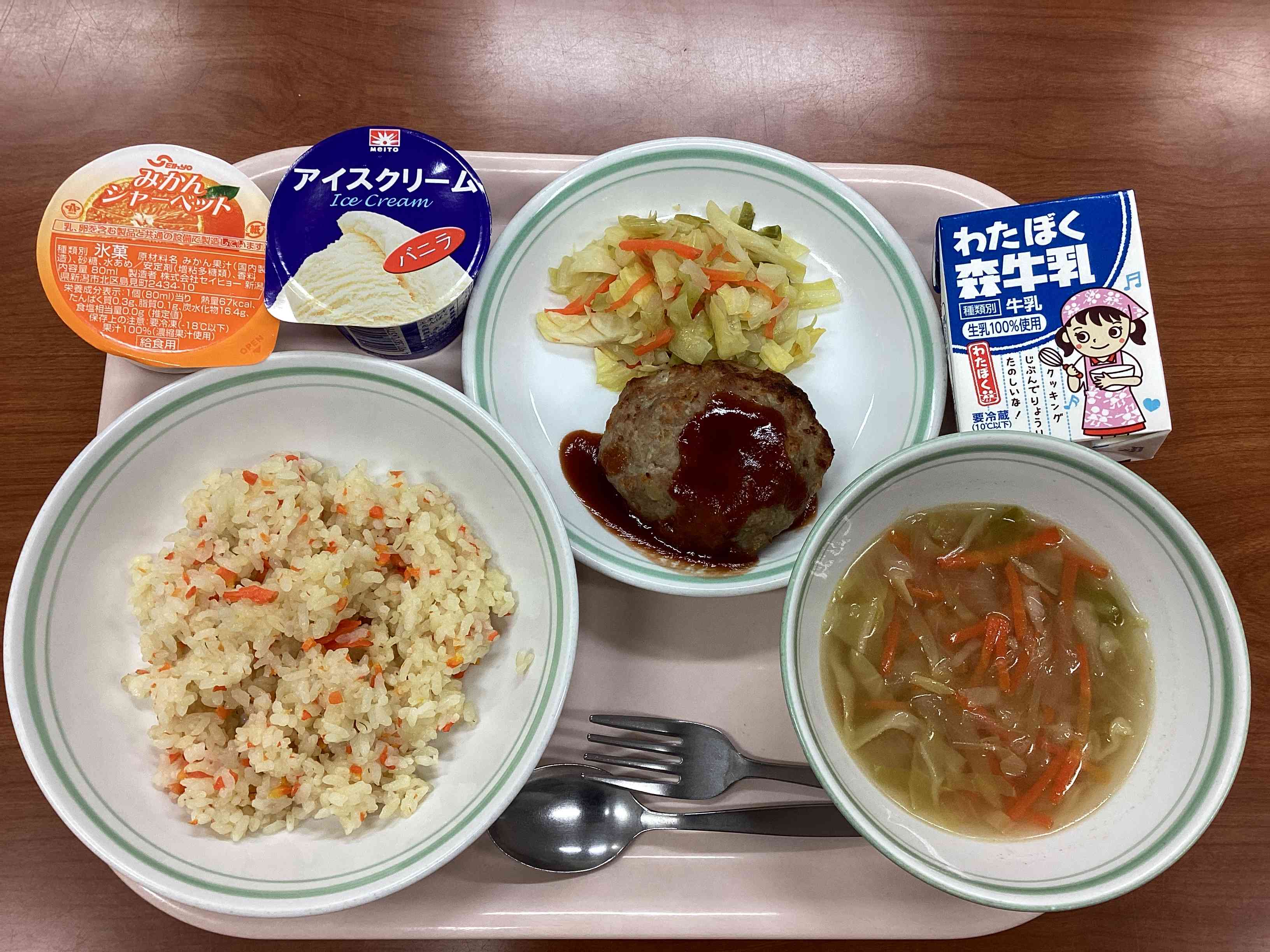 12月24日水曜日給食の写真