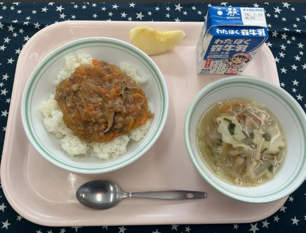 1月13日火曜日給食の写真