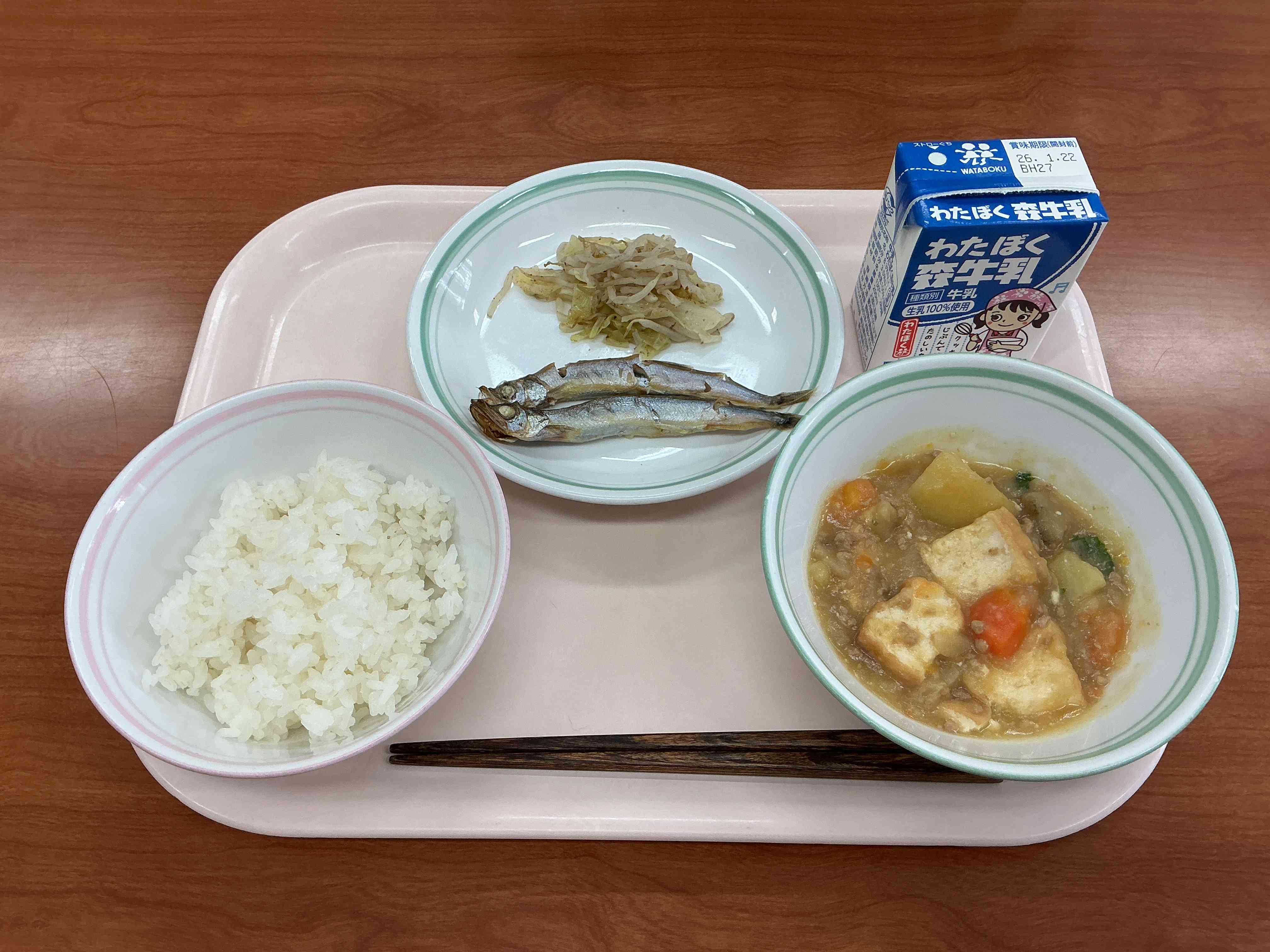 1月14日水曜日給食の写真