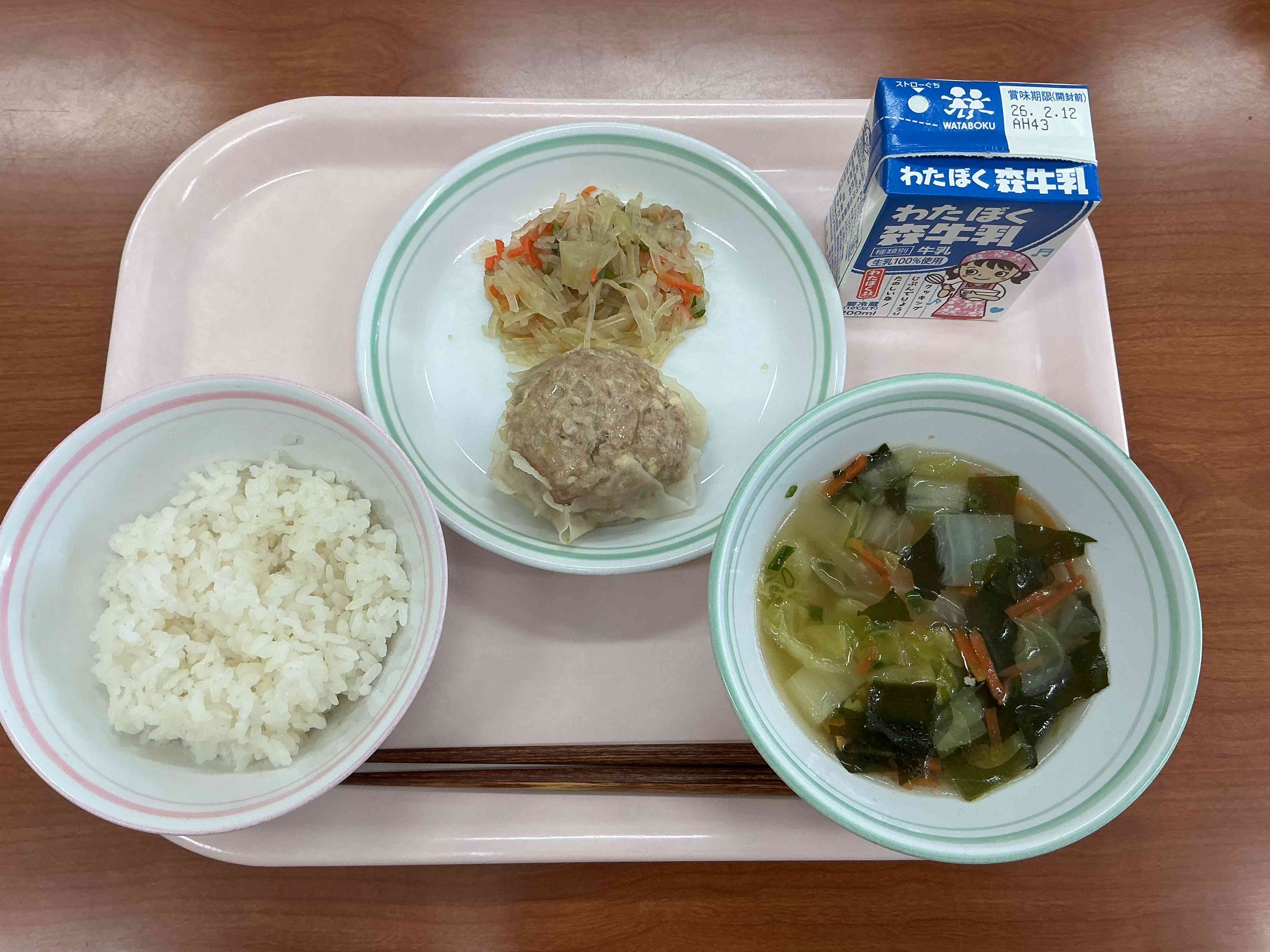 2月4日水曜日給食の写真