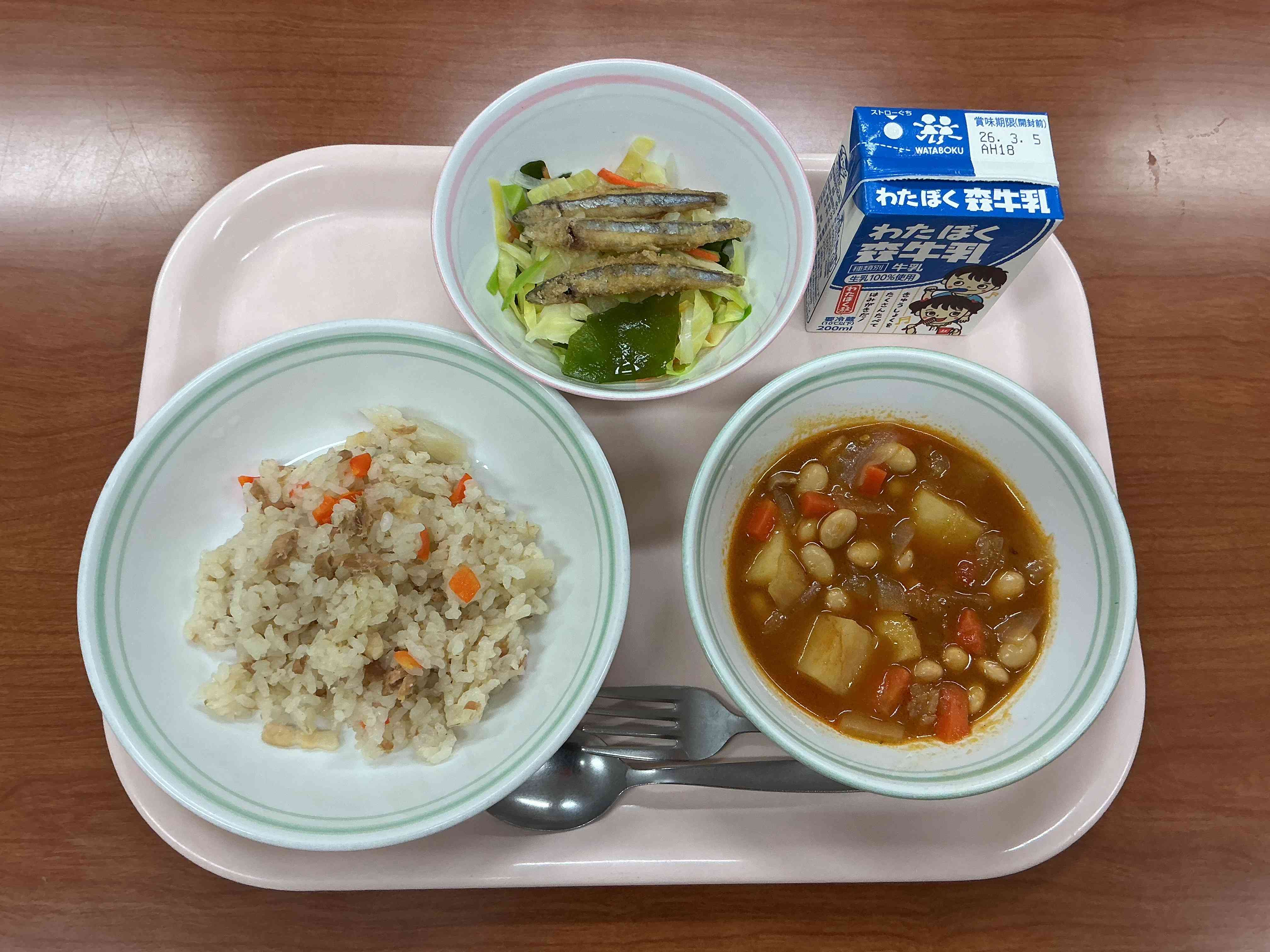 2月25日水曜日給食の写真
