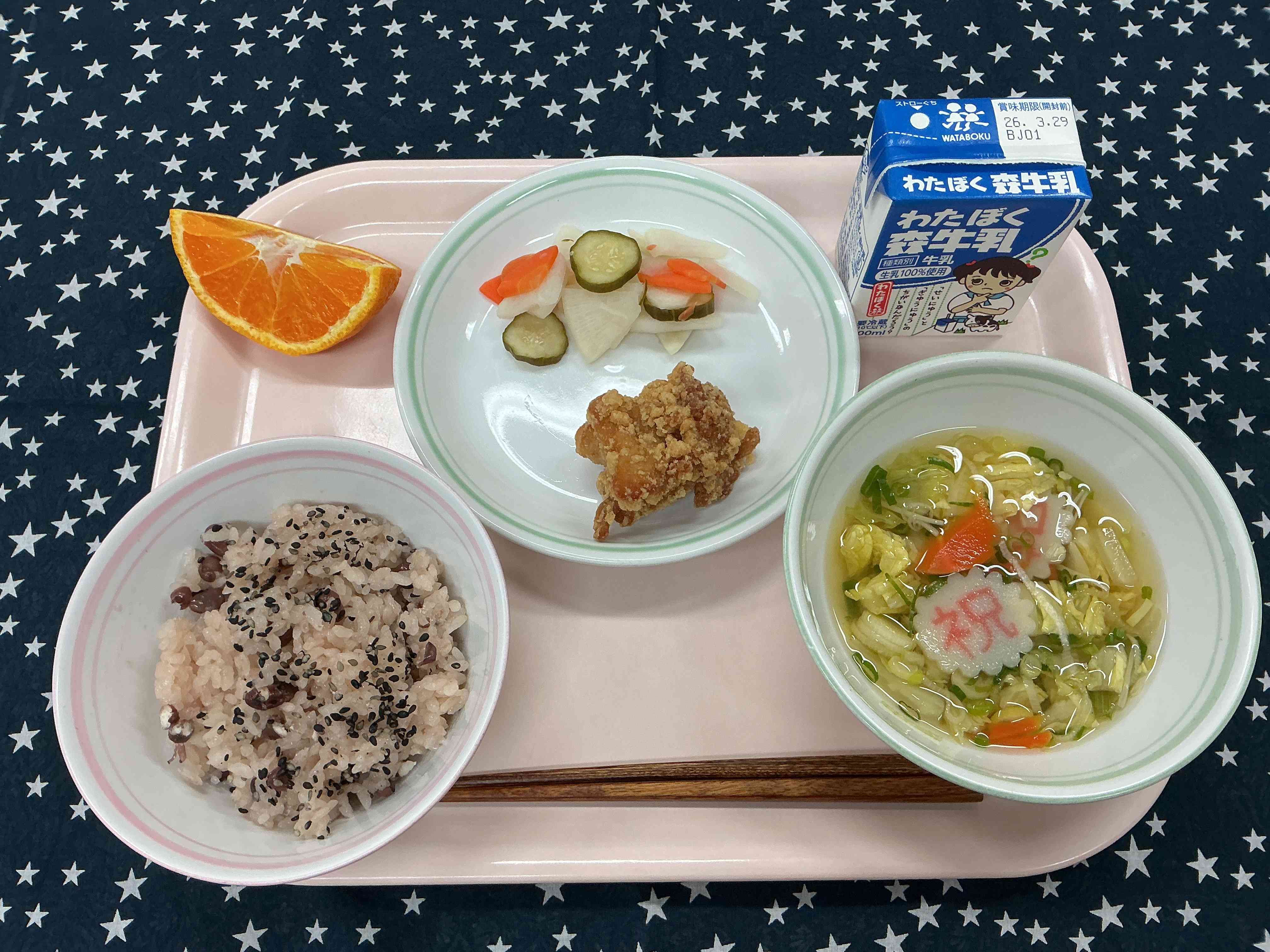 3月23日月曜日給食の写真
