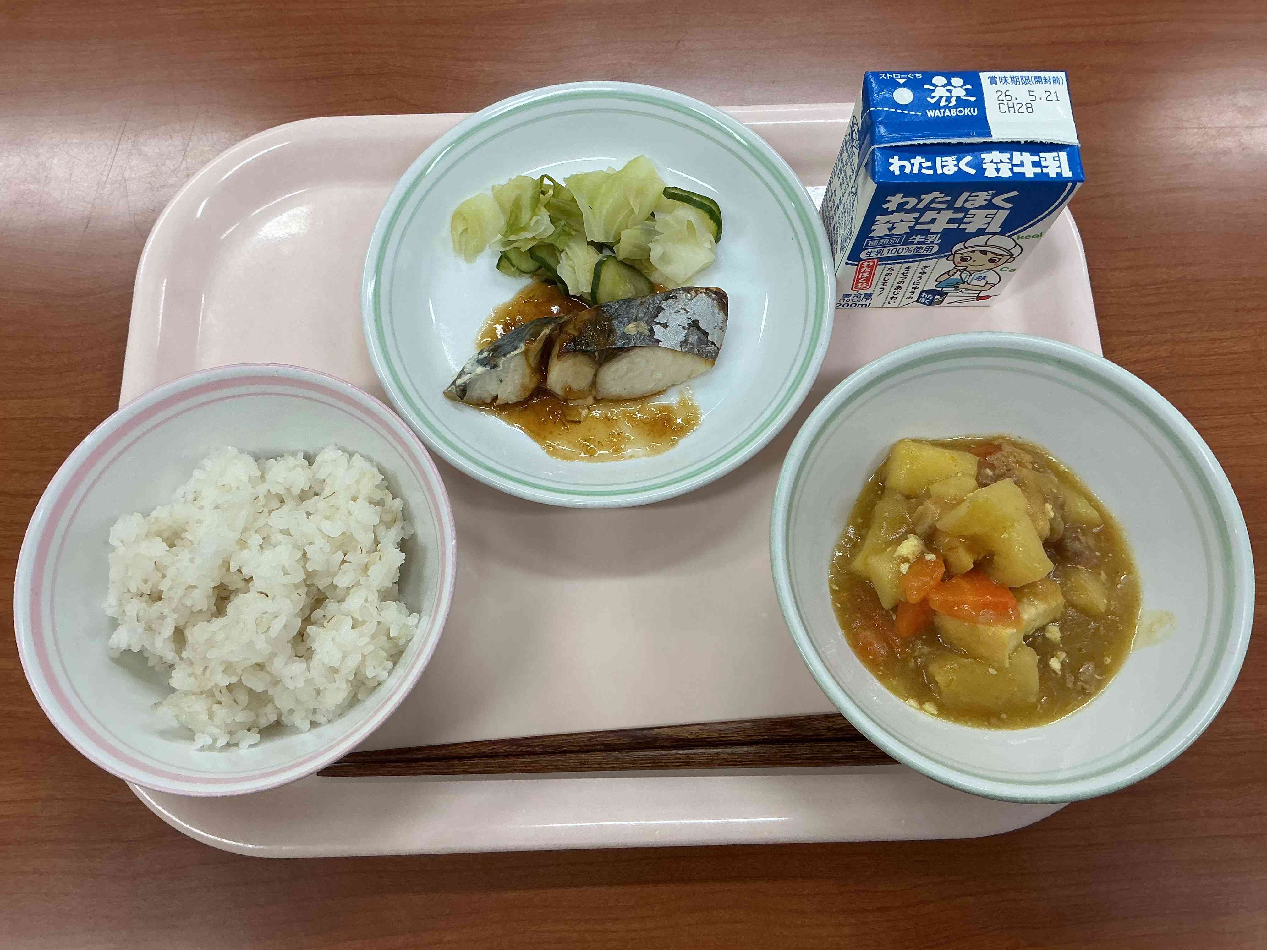 5月13日水曜日給食の写真