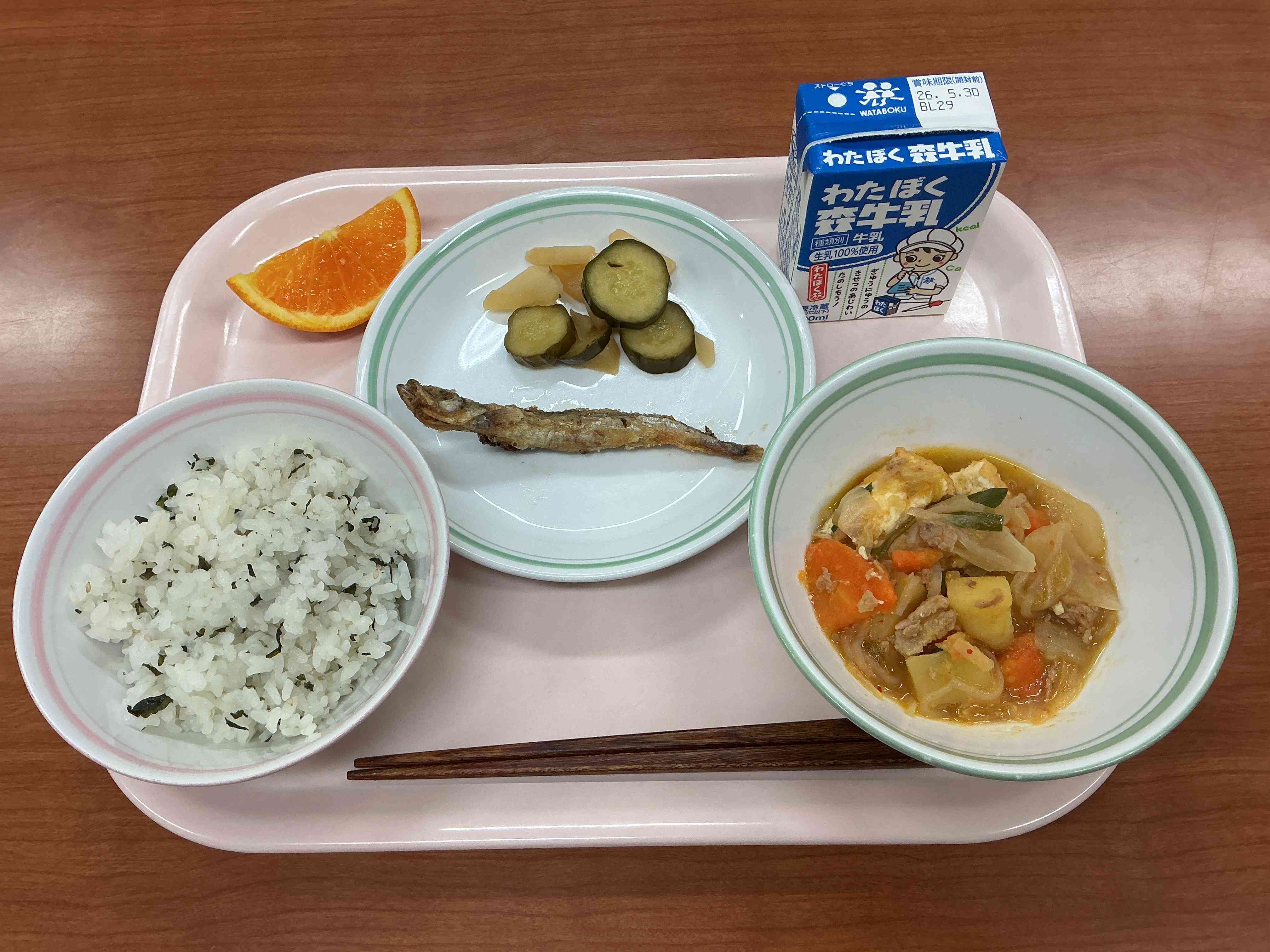 5月22日金曜日給食の写真
