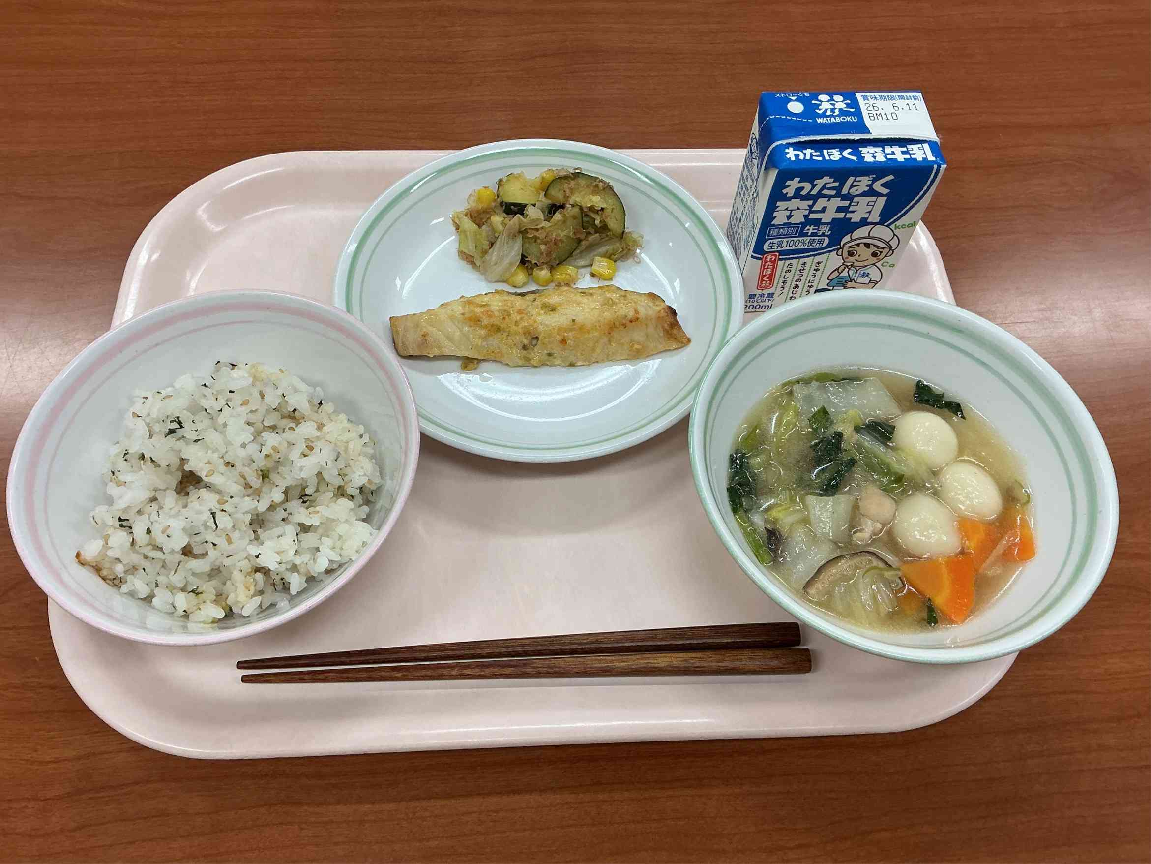 6月3日水曜日給食の写真