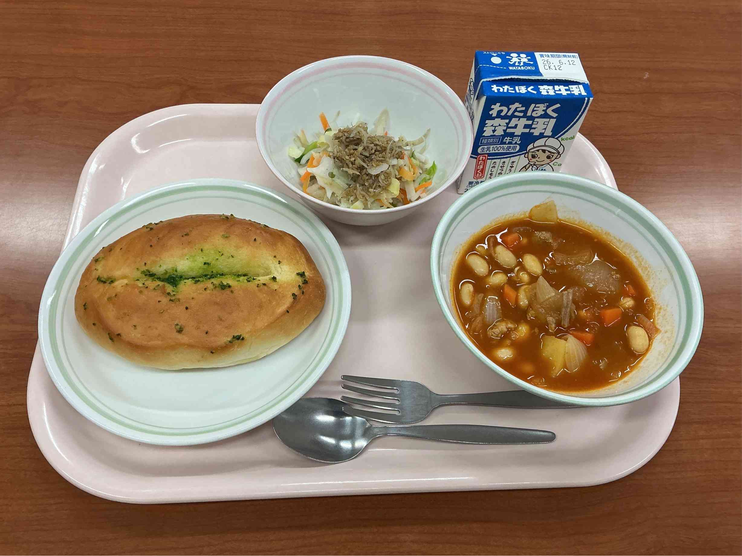 6月4日木曜日給食の写真