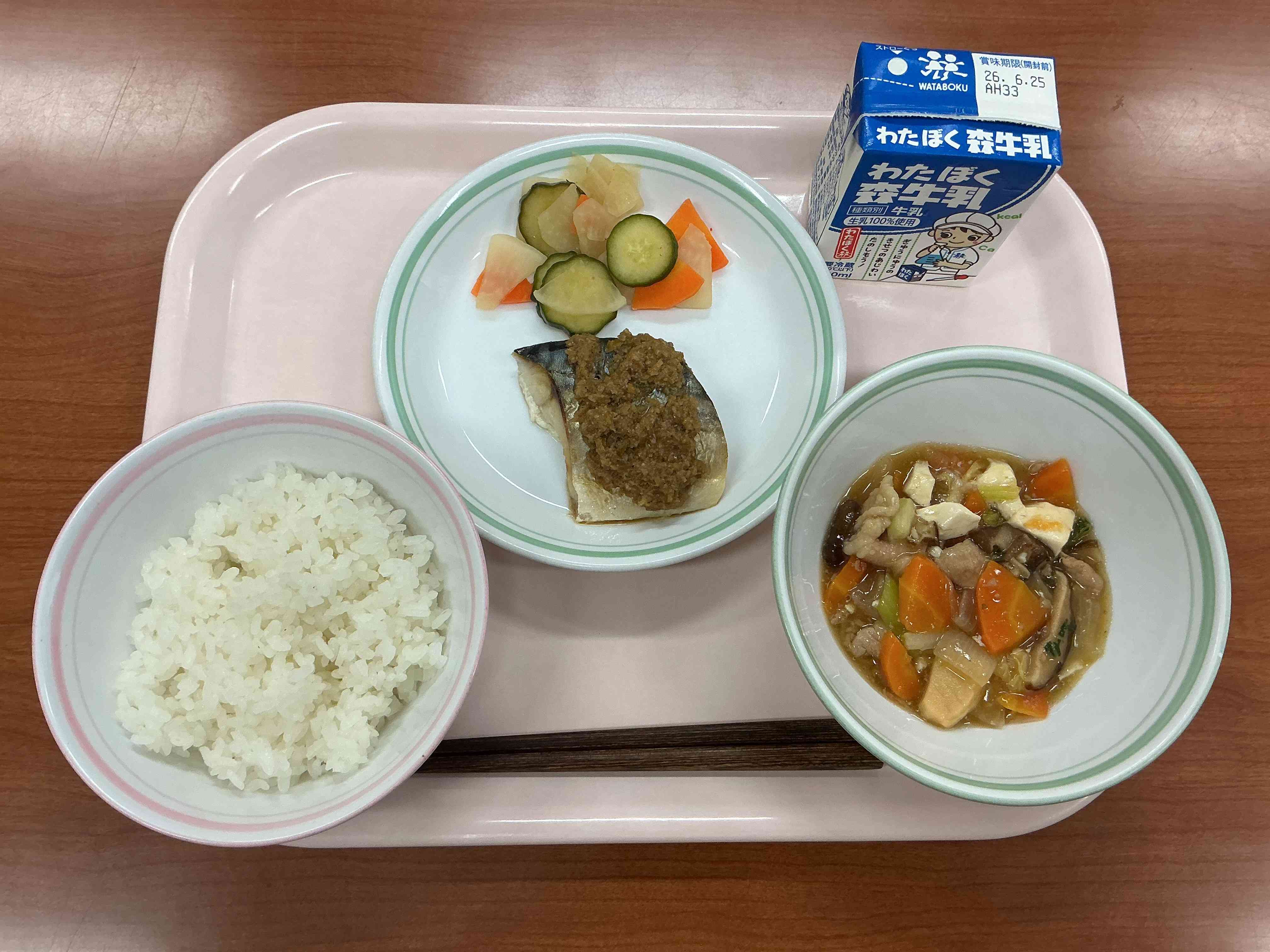 6月17日水曜日給食の写真