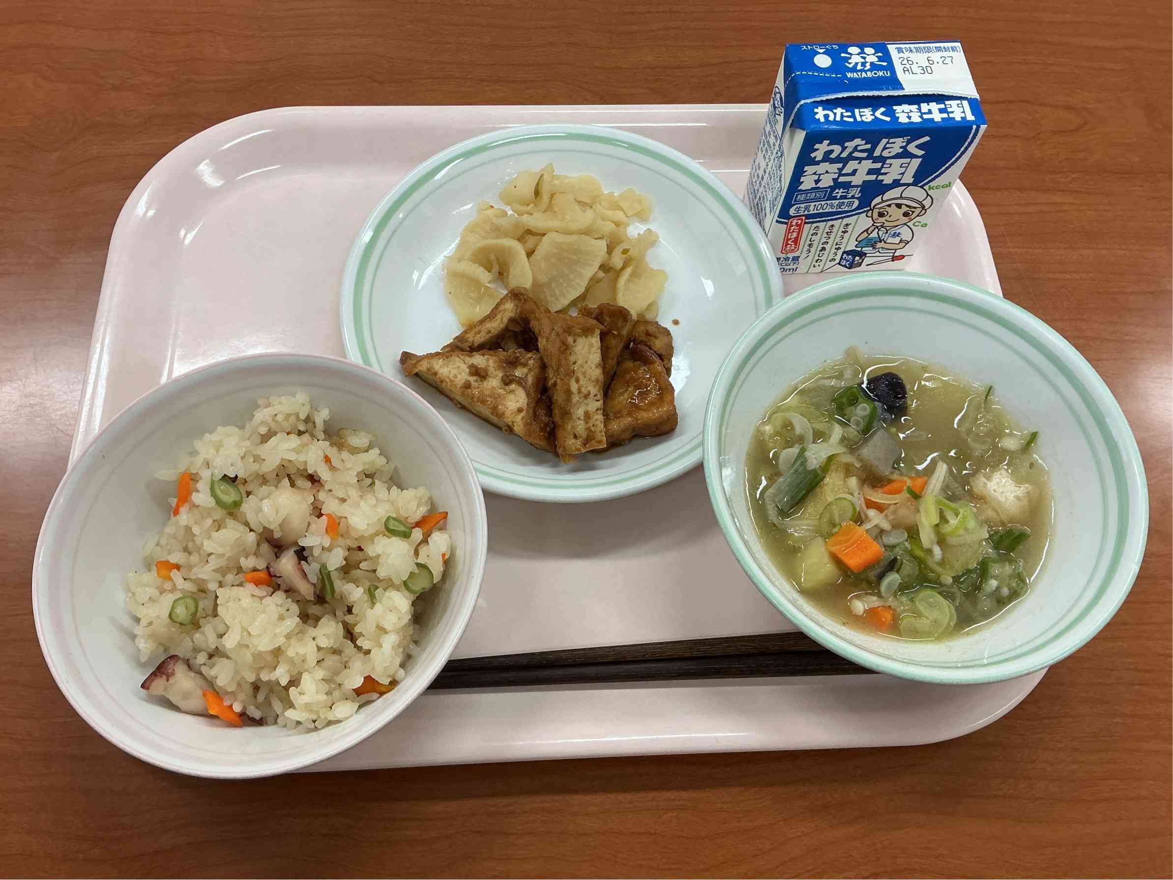 6月19日金曜日給食の写真