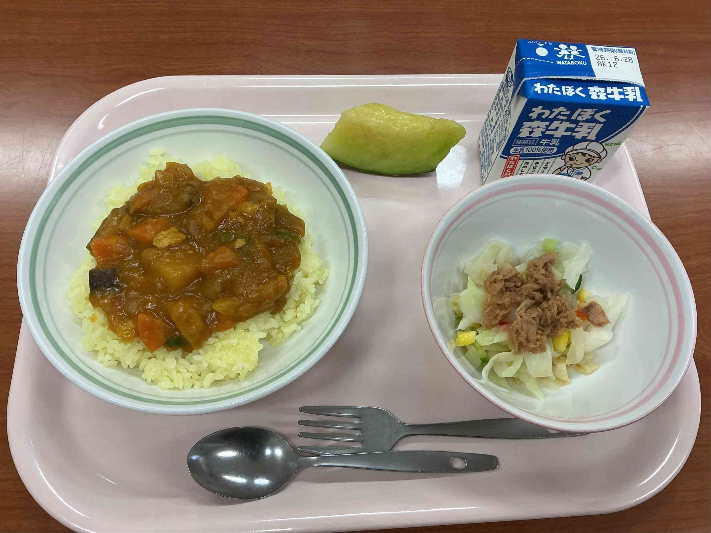 6月22日月曜日給食の写真