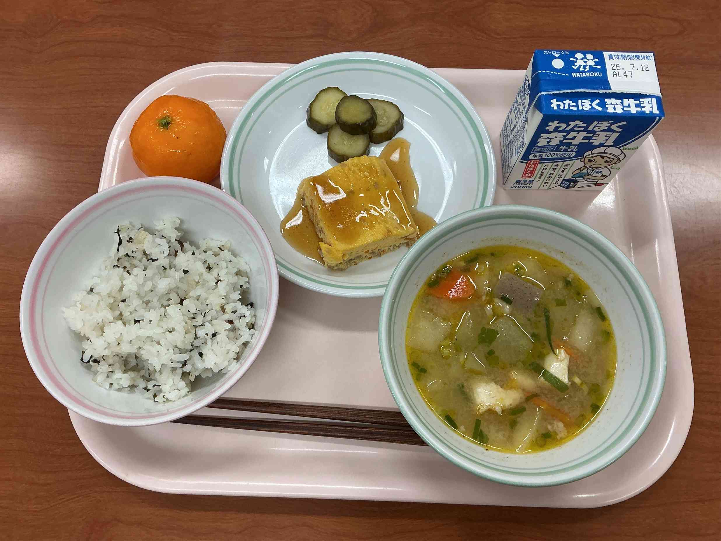7月6日月曜日給食の写真