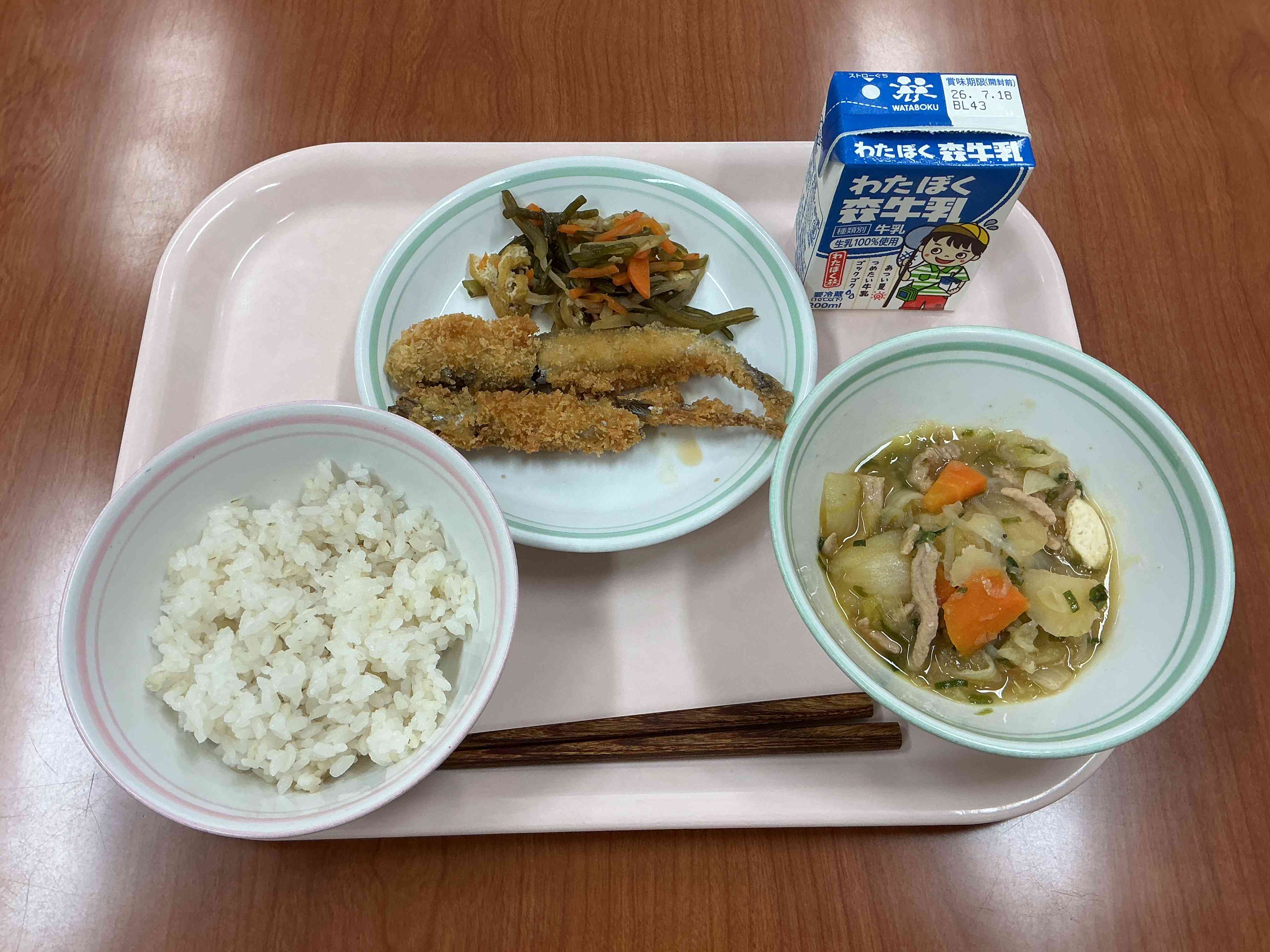 7月10日金曜日給食の写真