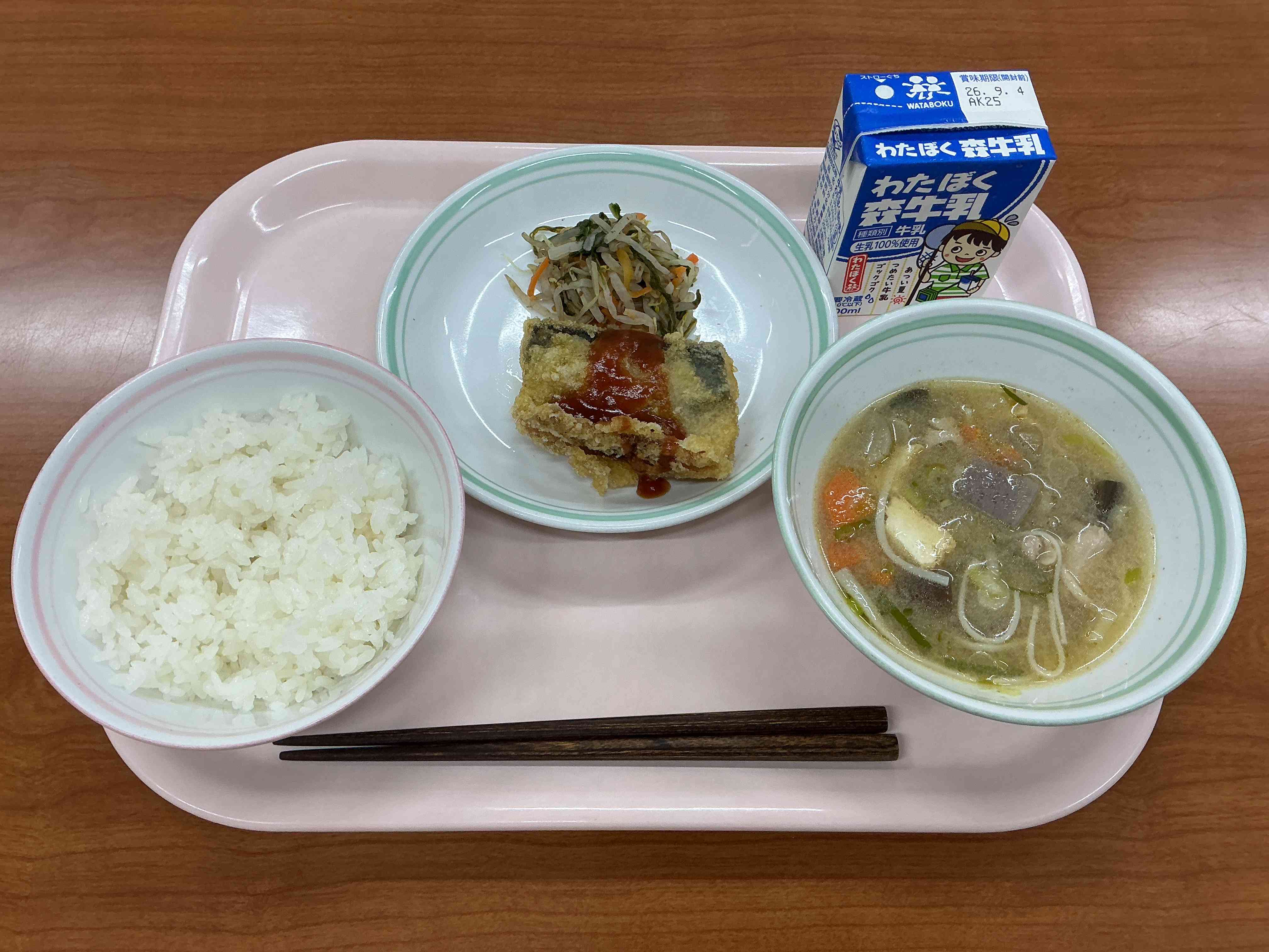 8月27日木曜日給食の写真