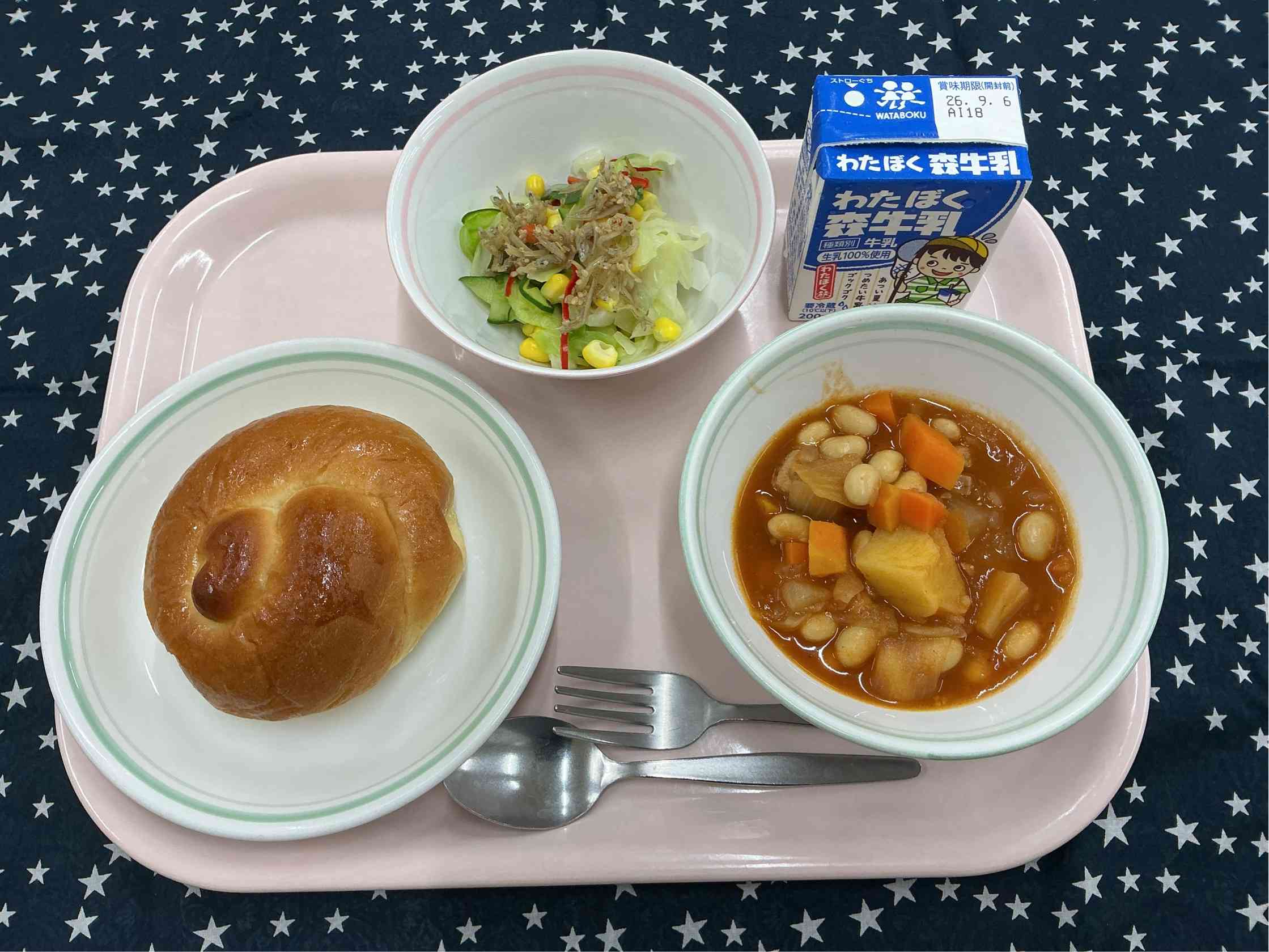 8月31日月曜日給食の写真