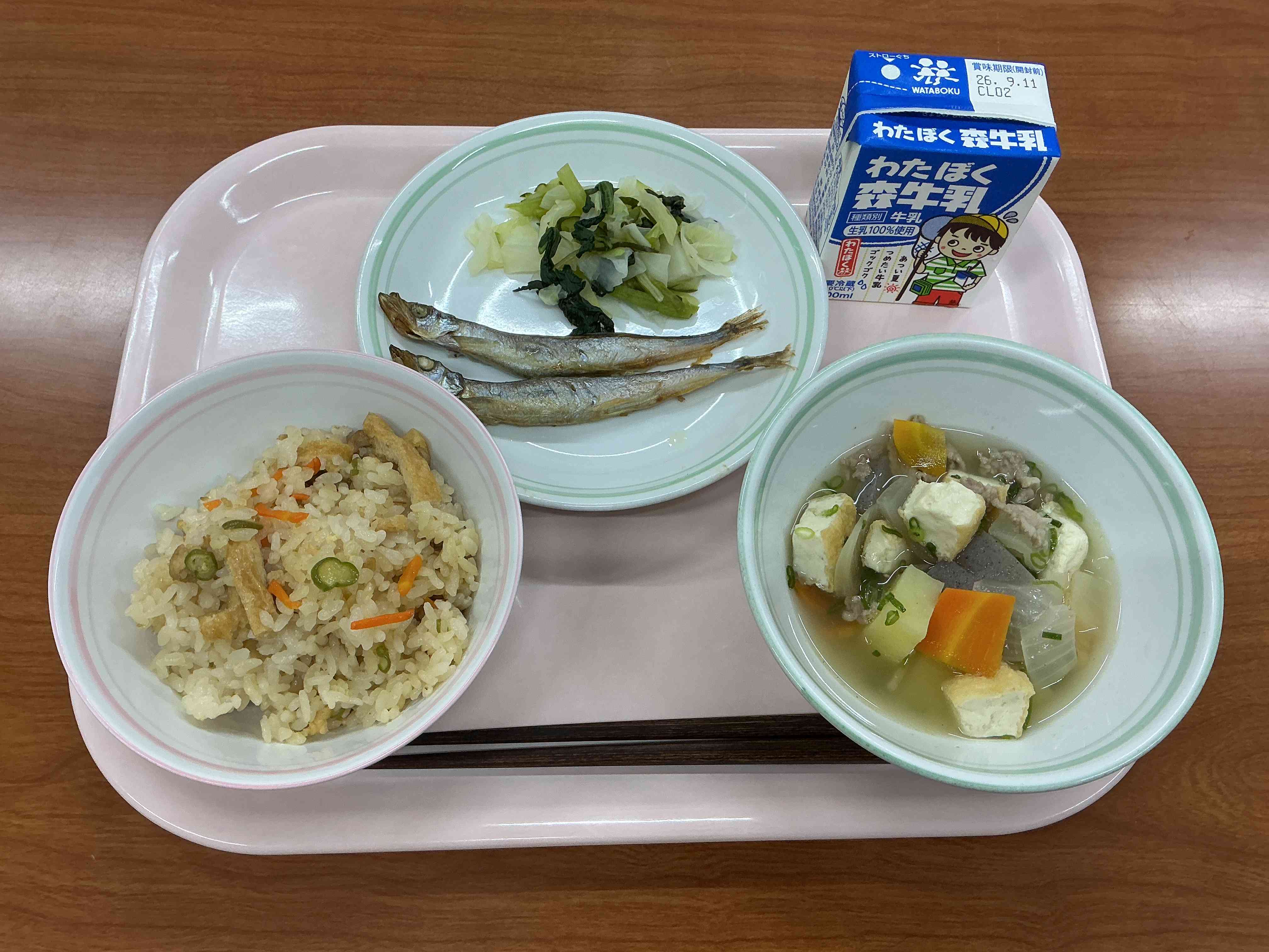 9月3日木曜日給食の写真