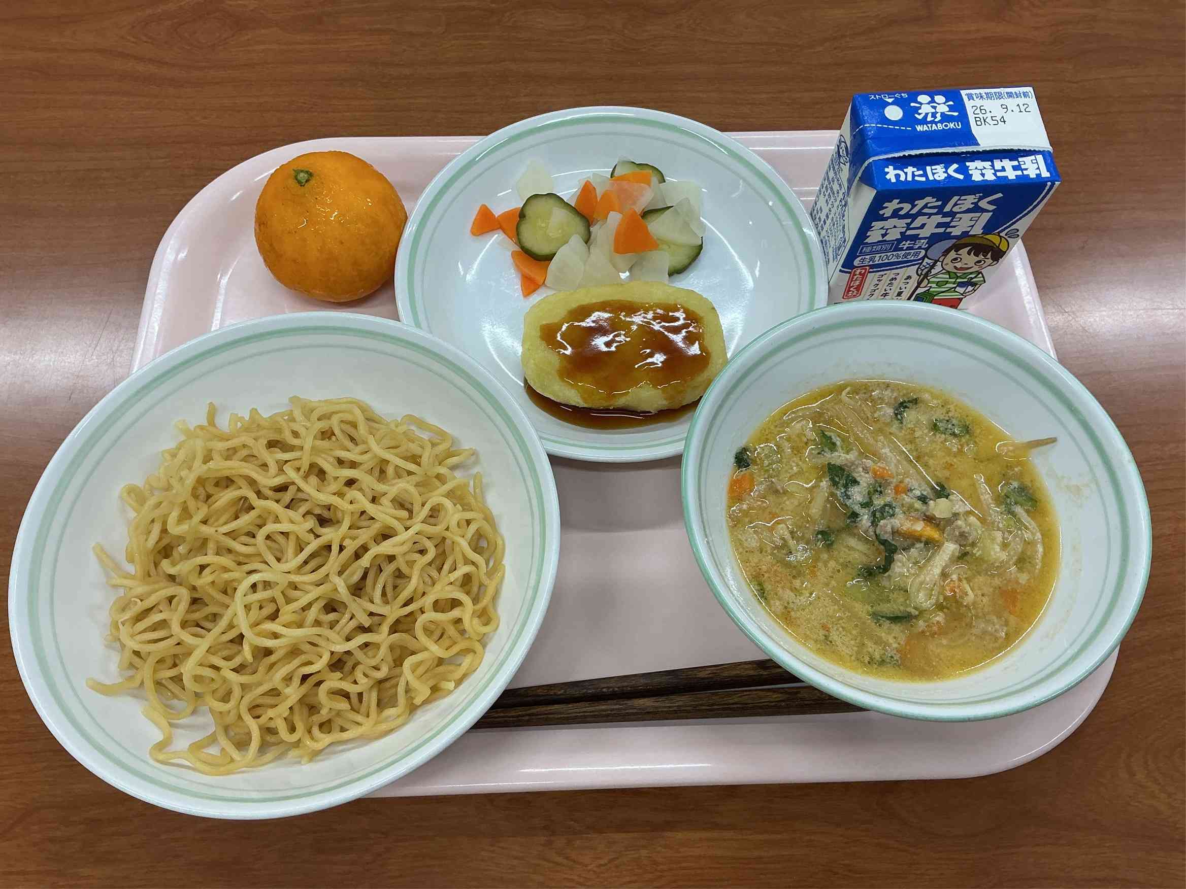 9月4日金曜日給食の写真