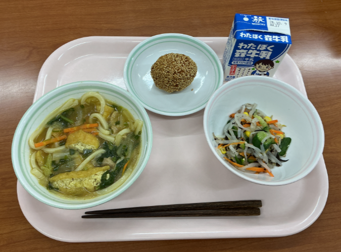 10月1日木曜日給食の写真