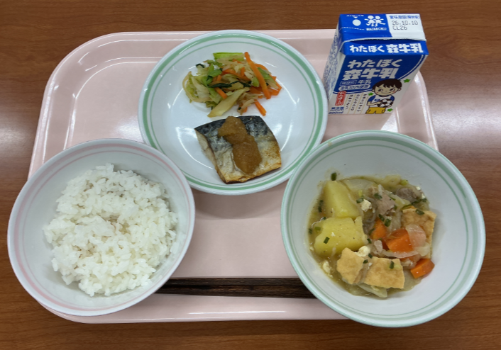 10月2日金曜日給食の写真