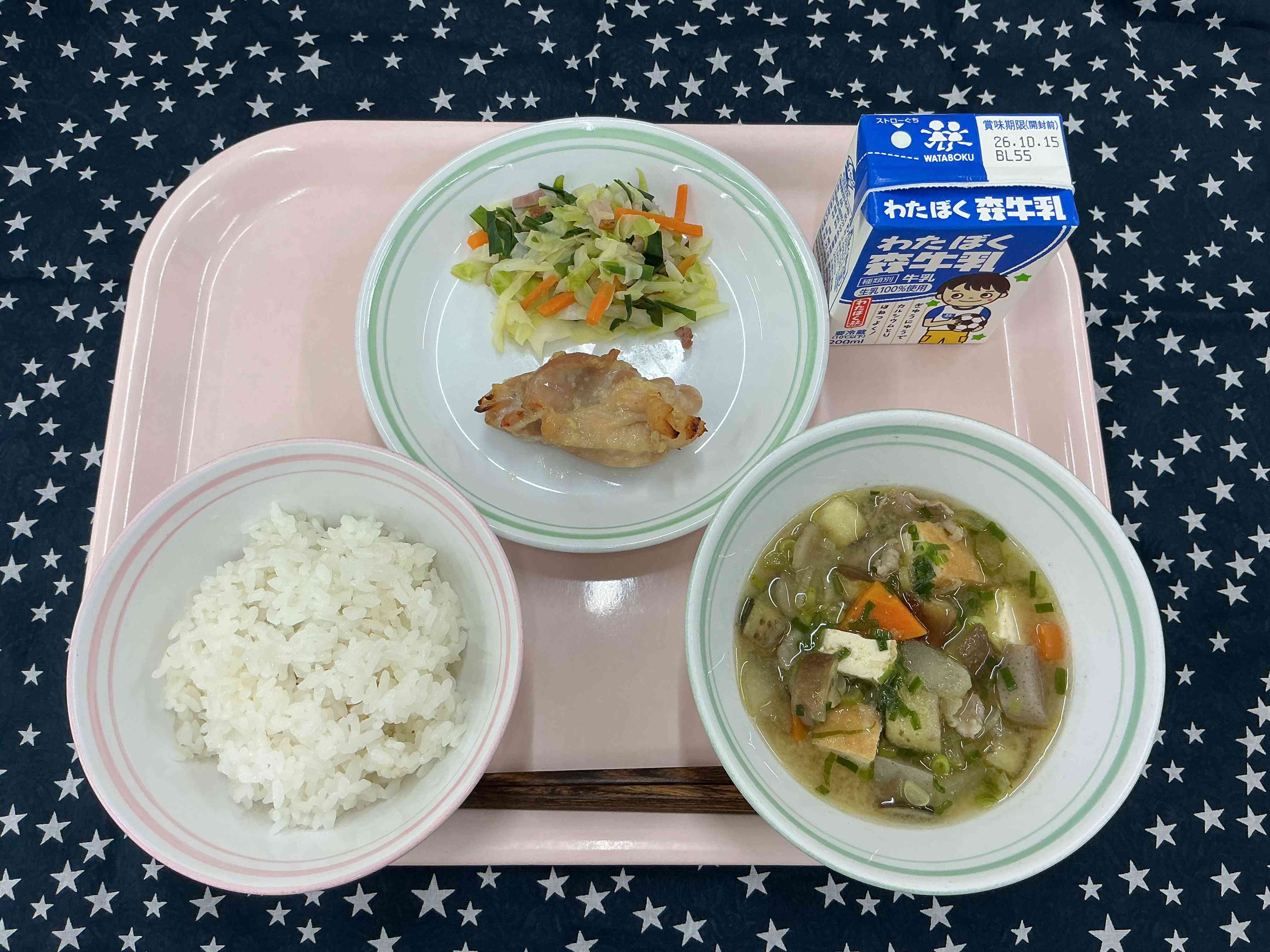 10月7日水曜日給食の写真