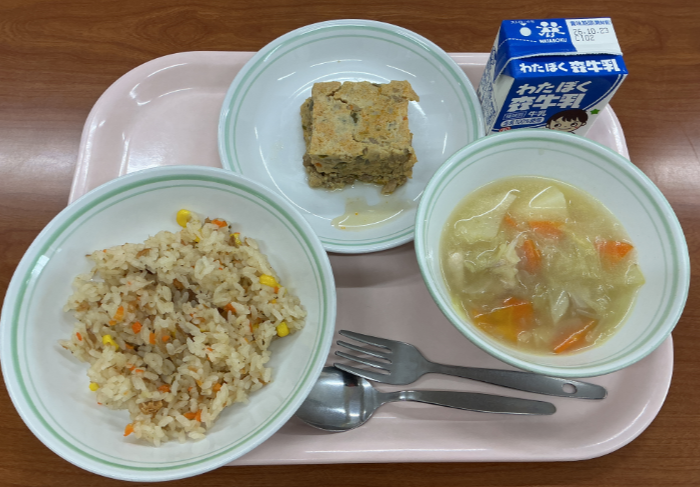 10月15日木曜日給食の写真