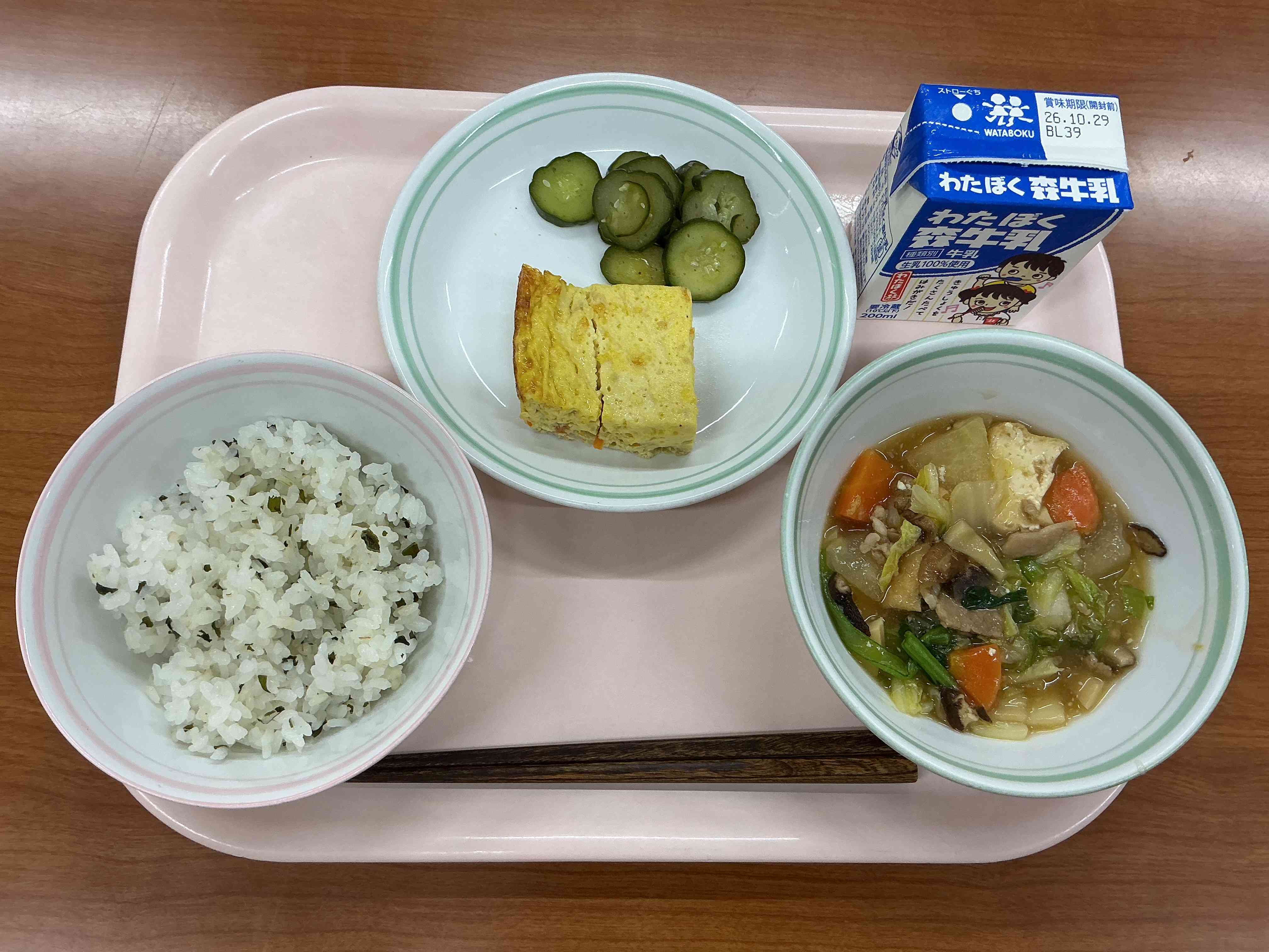 10月21日給食の写真