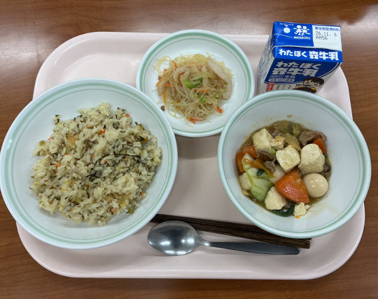 10月29日木曜日給食の写真